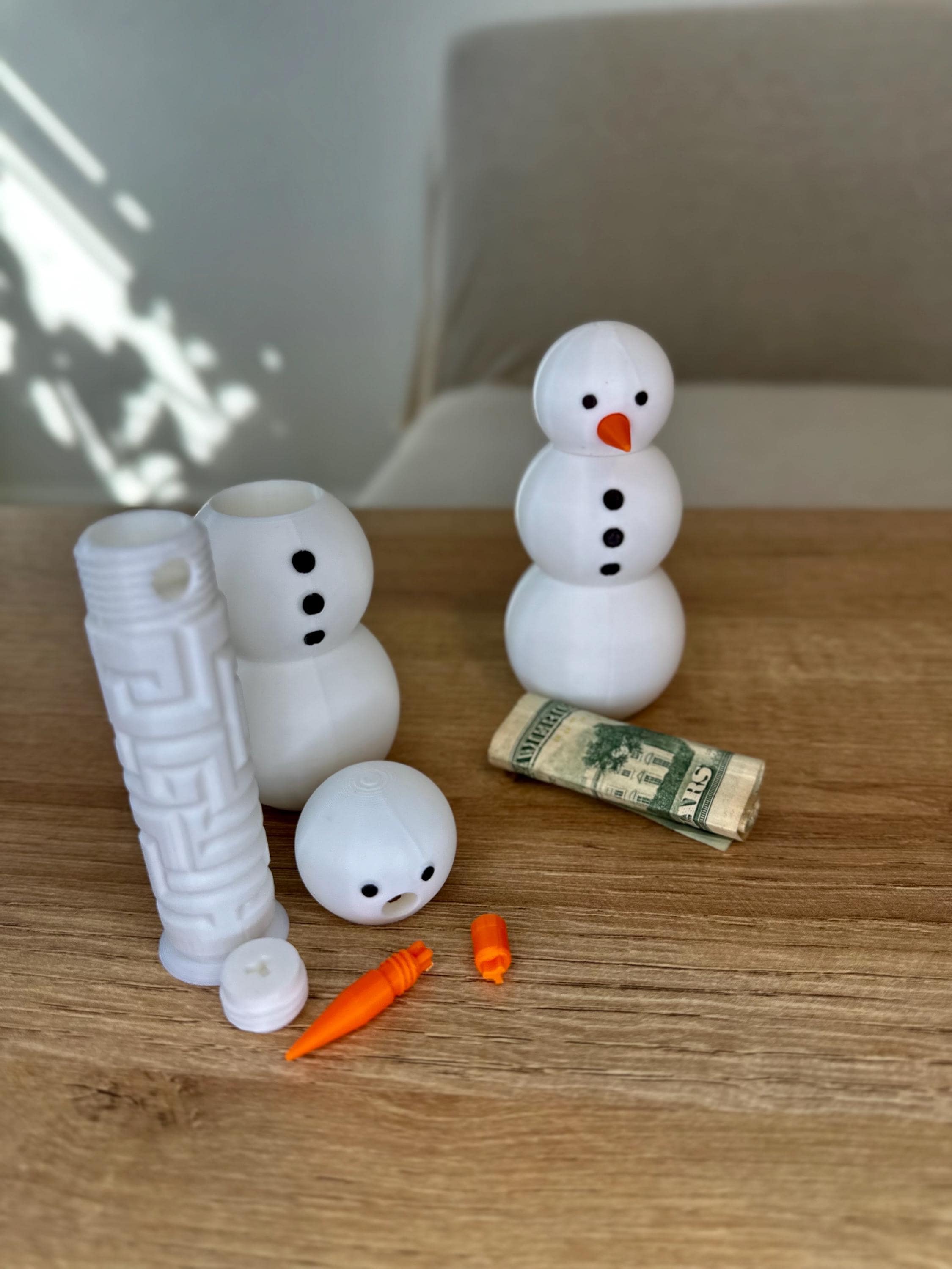 Snowman Puzzle Gift Box: Unique Christmas Cash Gift