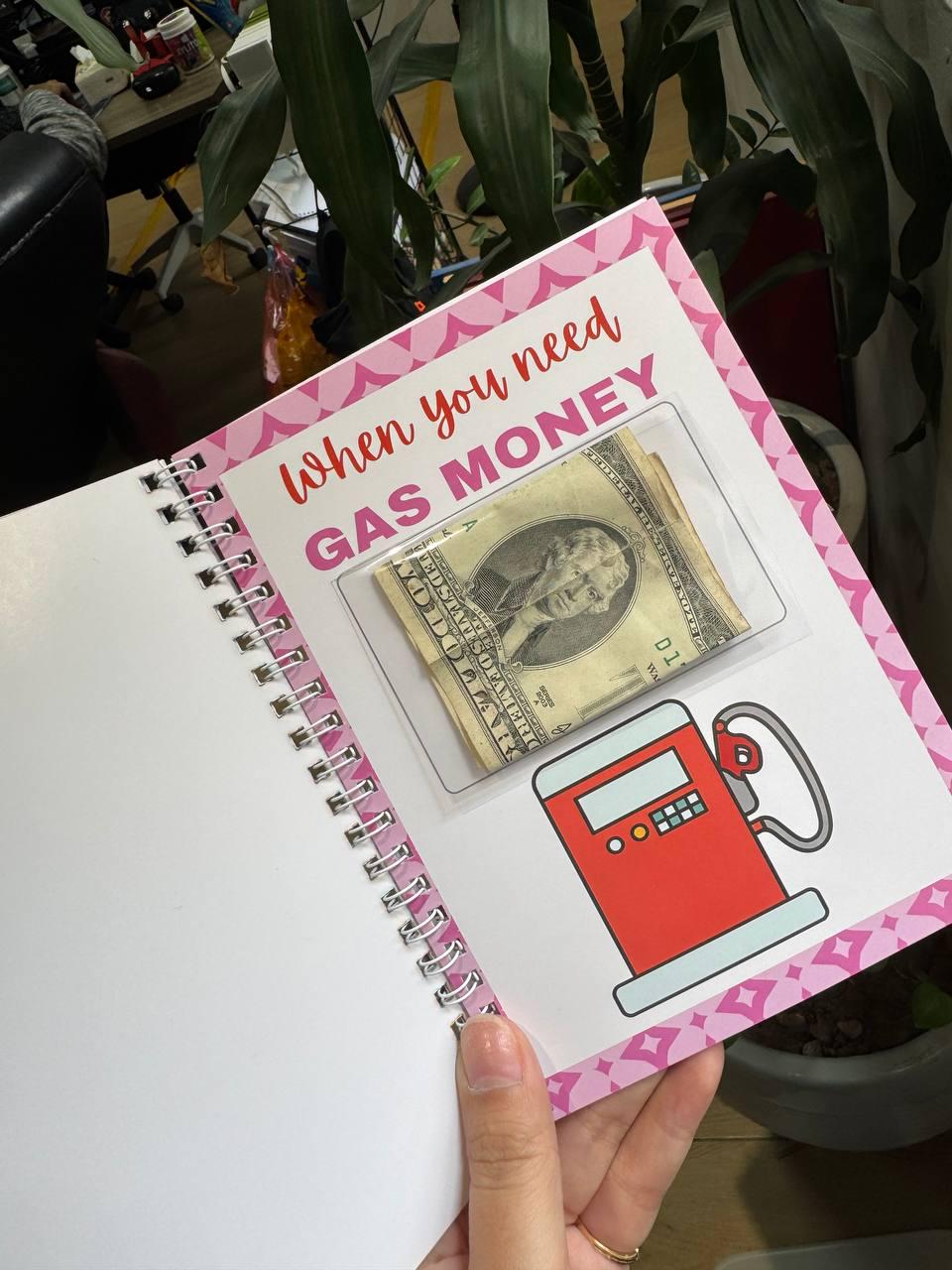 Custom Christmas Gift Money Holder Book, Hologram Gift Card Holder, Christmas Gift For Teens, DIY Holiday Money Album, Holiday Gift Card