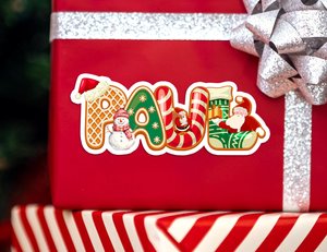 Christmas Stickers Name/Christmas Stickers Labels/Personalized Christmas Gift Stickers/Holiday Labels for Xmas Gift/Package Envelope Seals