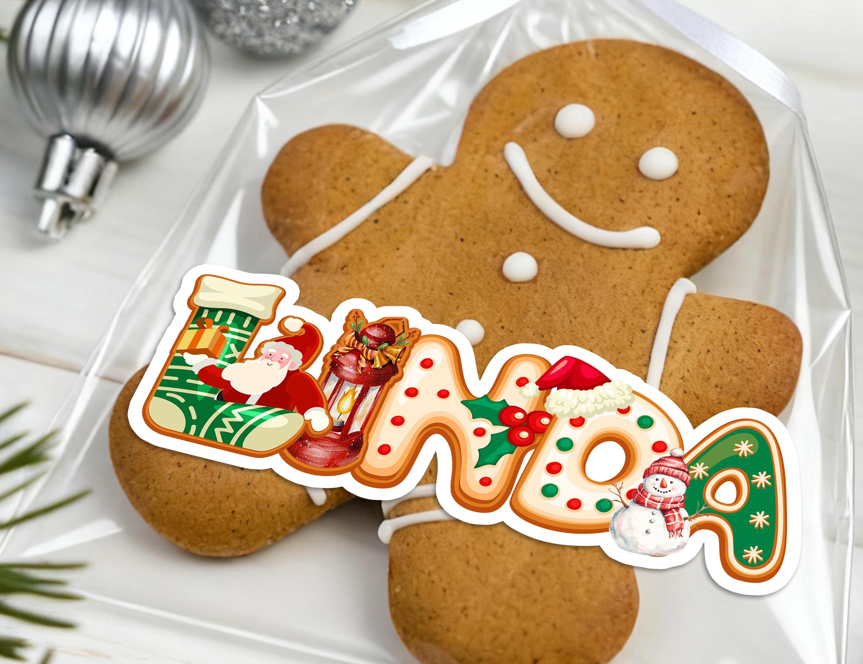 Christmas Stickers Name/Christmas Stickers Labels/Personalized Christmas Gift Stickers/Holiday Labels for Xmas Gift/Package Envelope Seals