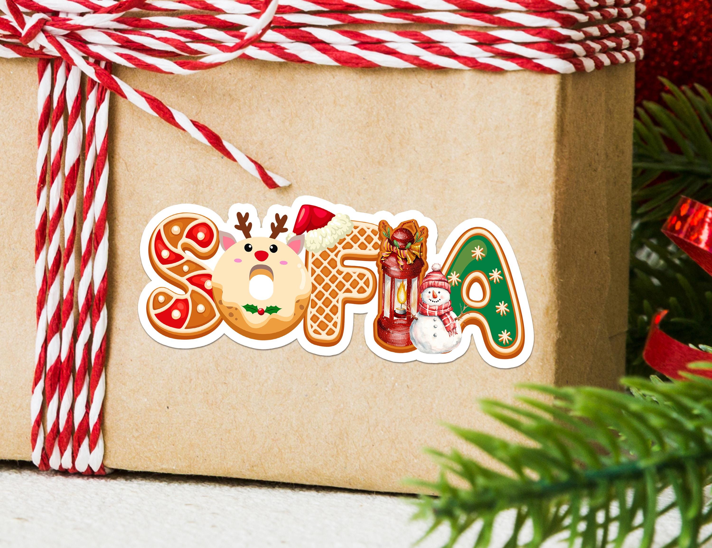 Personalized Christmas Stickers/Christmas Name Labels/Custom Gift Stickers for Christmas Presents/Holiday Sticker Labels/Christmas Gift Tags