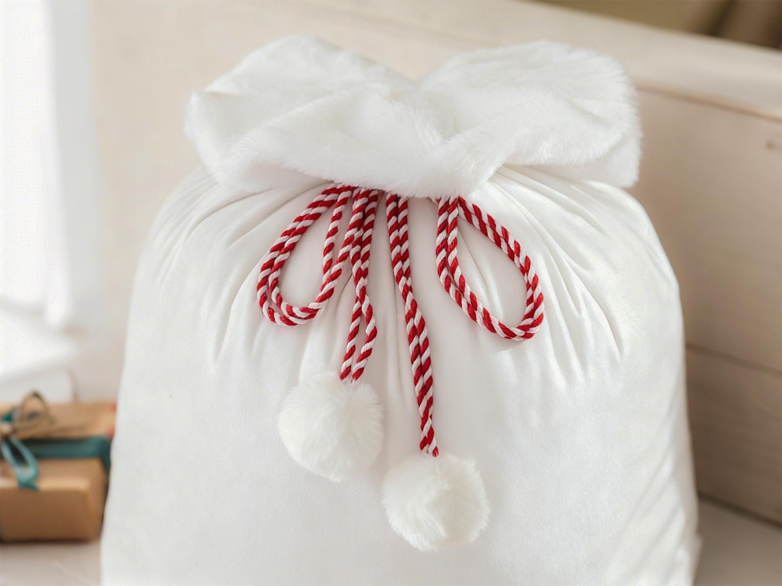 Personalized Large Santa Sack,Custom Name Christmas Gift Bag,Velvet Stocking Sack,Custom Xmas Toy Bag,Christmas Bag,Holiday Gift Bag,Xmas.