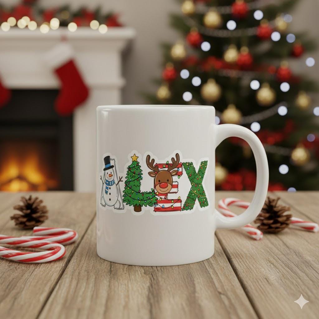 Personalized Christmas Present Labels,Custom Name Tags,Christmas Sticker,Christmas Name Labels for Holiday Gifts,Christmas Gift Tag Stickers