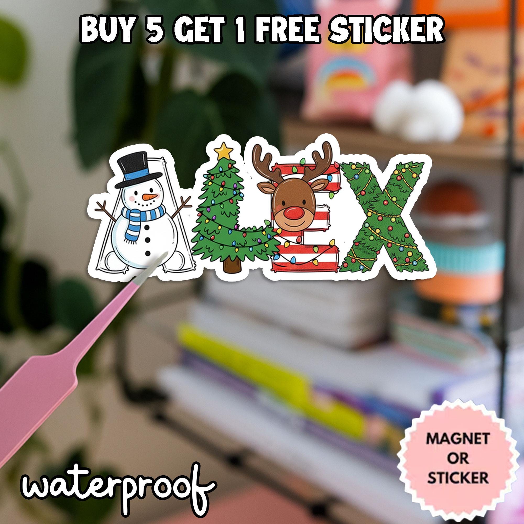 Personalized Christmas Present Labels,Custom Name Tags,Christmas Sticker,Christmas Name Labels for Holiday Gifts,Christmas Gift Tag Stickers