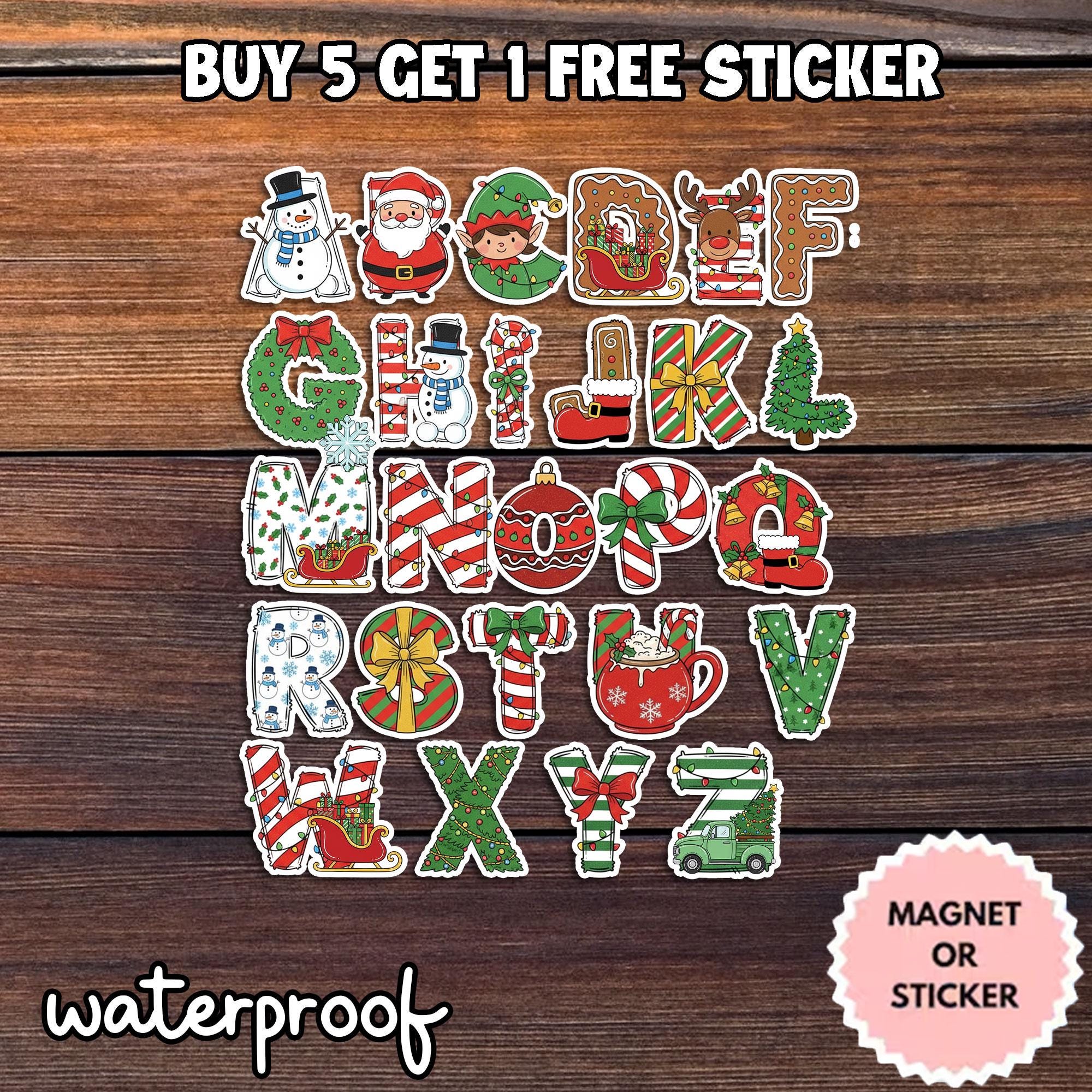 Personalized Christmas Present Labels,Custom Name Tags,Christmas Sticker,Christmas Name Labels for Holiday Gifts,Christmas Gift Tag Stickers