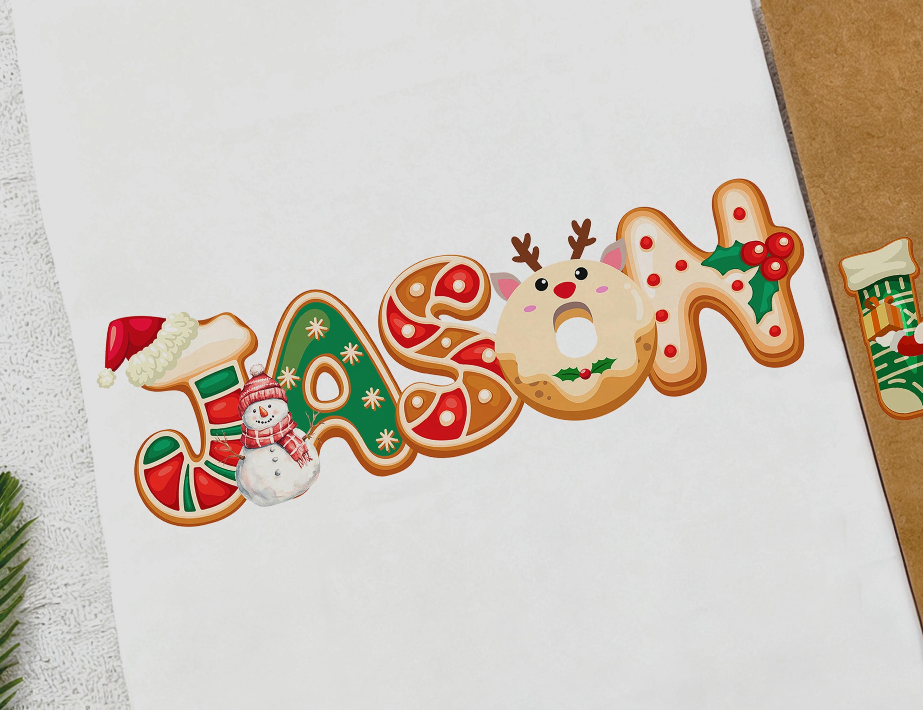 Christmas Name Kraft Paper Bags, Personalized Christmas Gift Bag, Xmas Party Favor Bags, Holiday Tote Paper Bags, Xmas Gift Wrapping Bags