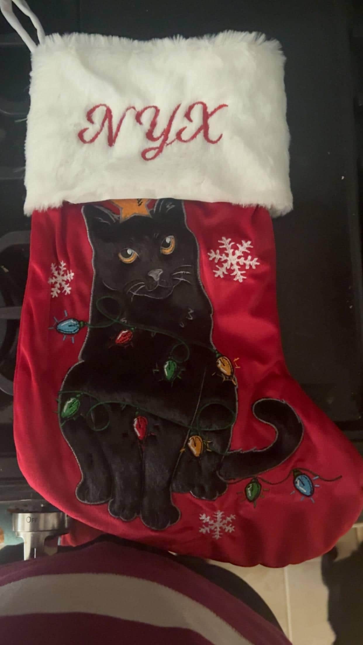 Christmas Stockings Personalized Velvet Pet Stockings with Name Embroidered Holiday Cat Stockings Dog Family Stockings Christmas Decoration
