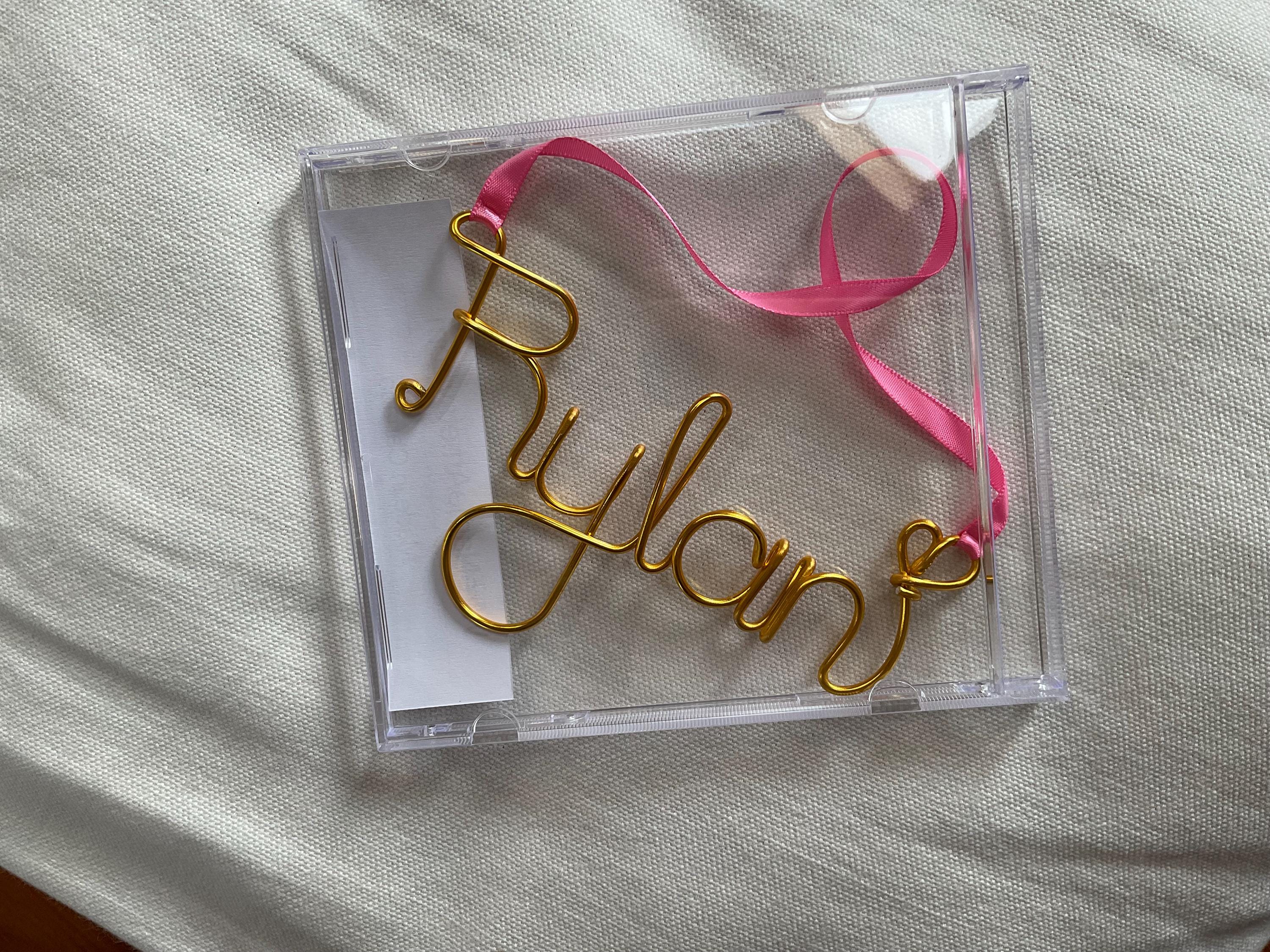 2025 Personalized Wire Name Christmas Ornament, Handmade ornament, Christmas Ornaments 2025, family tree, 2025 Personalized ornament