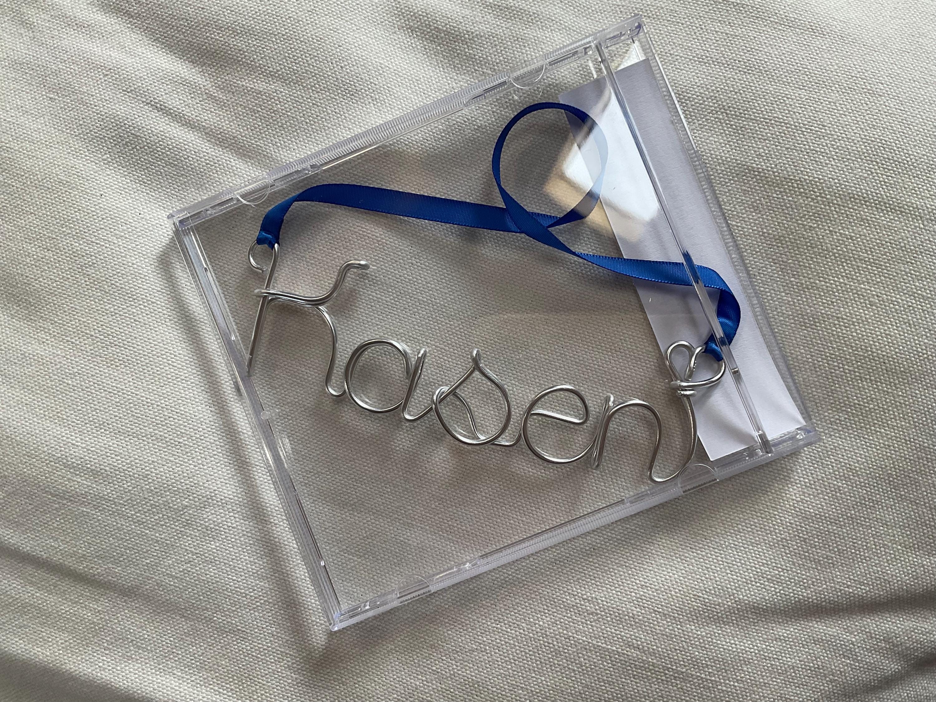 2025 Personalized Wire Name Christmas Ornament, Handmade ornament, Christmas Ornaments 2025, family tree, 2025 Personalized ornament