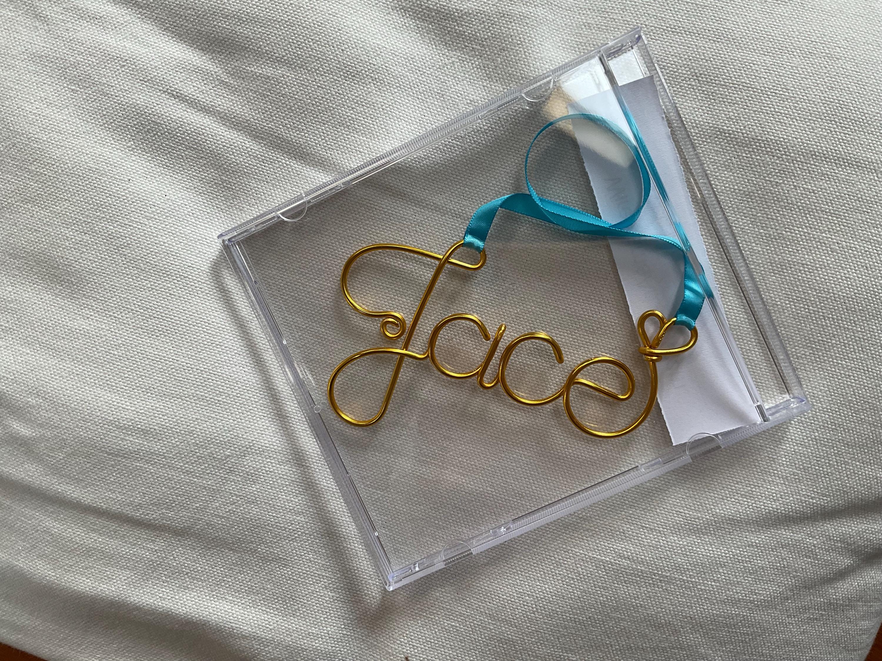 2025 Personalized Wire Name Christmas Ornament, Handmade ornament, Christmas Ornaments 2025, family tree, 2025 Personalized ornament