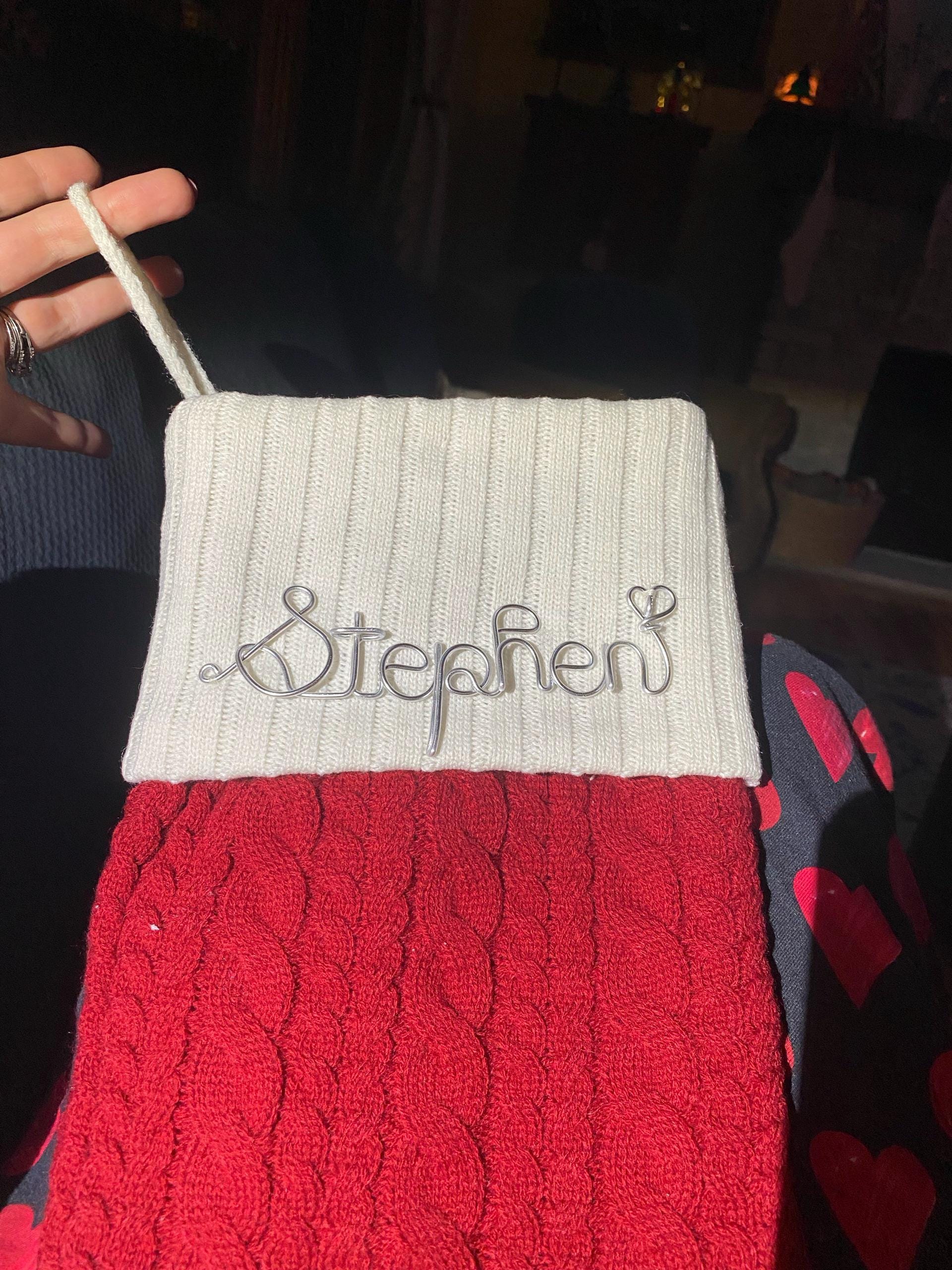 2025 Personalized Wire Name Christmas Ornament, Handmade ornament, Christmas Ornaments 2025, family tree, 2025 Personalized ornament