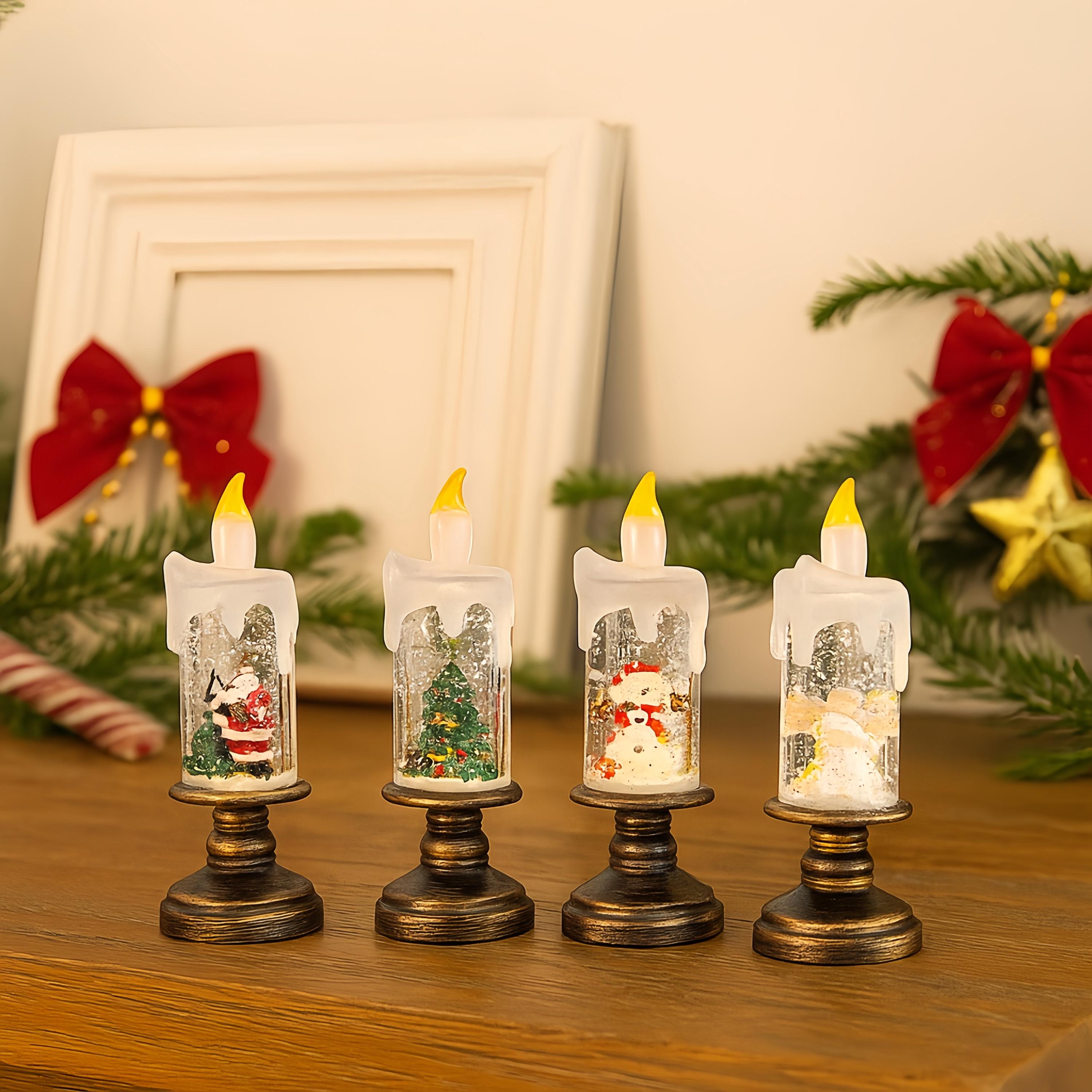 Handmade Snowing Christmas Crystal Lamp,Cute Christmas Decoration,Vintage Christmas Light,Home Tabletop Ornament,Christmas Gift for Family