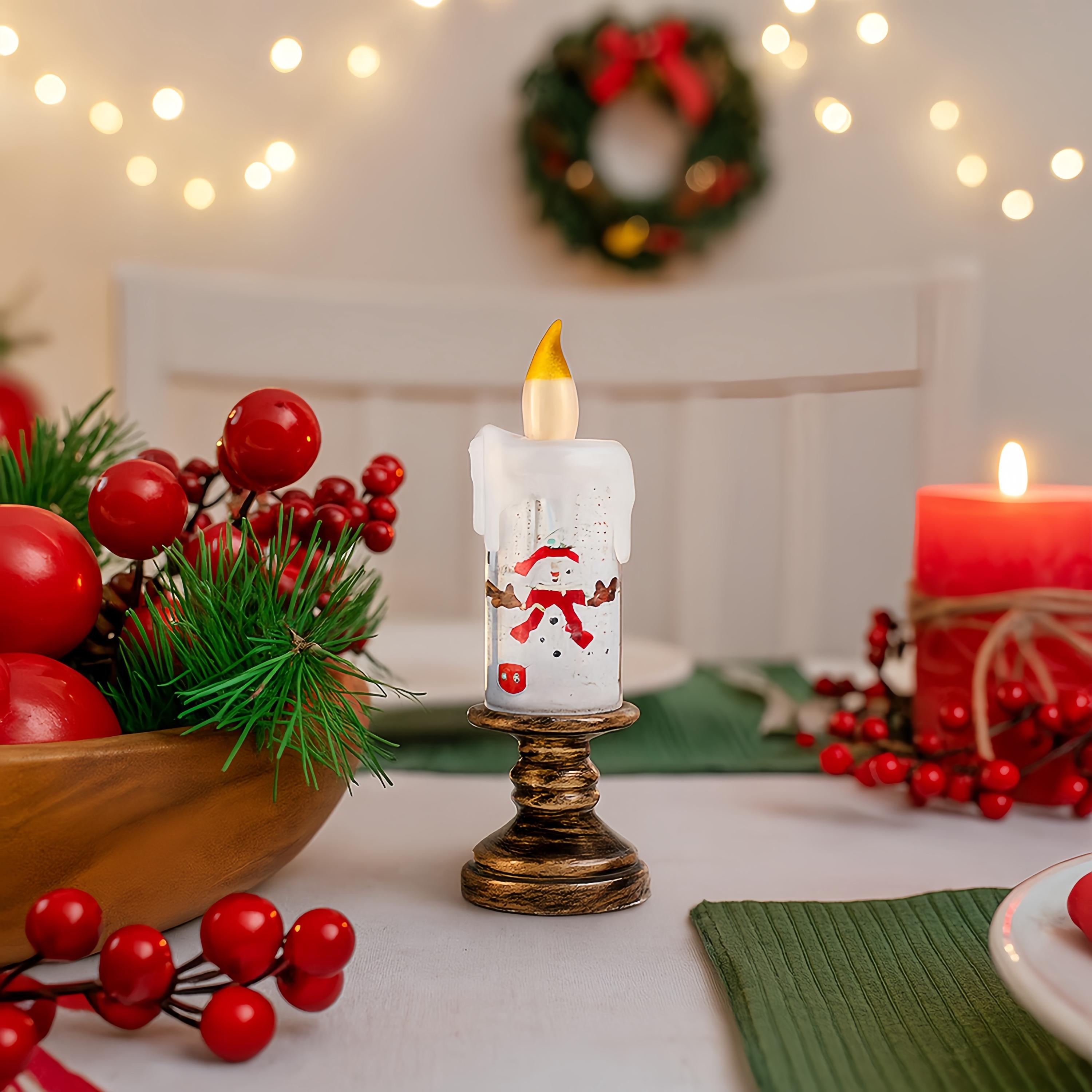 Handmade Snowing Christmas Crystal Lamp,Cute Christmas Decoration,Vintage Christmas Light,Home Tabletop Ornament,Christmas Gift for Family