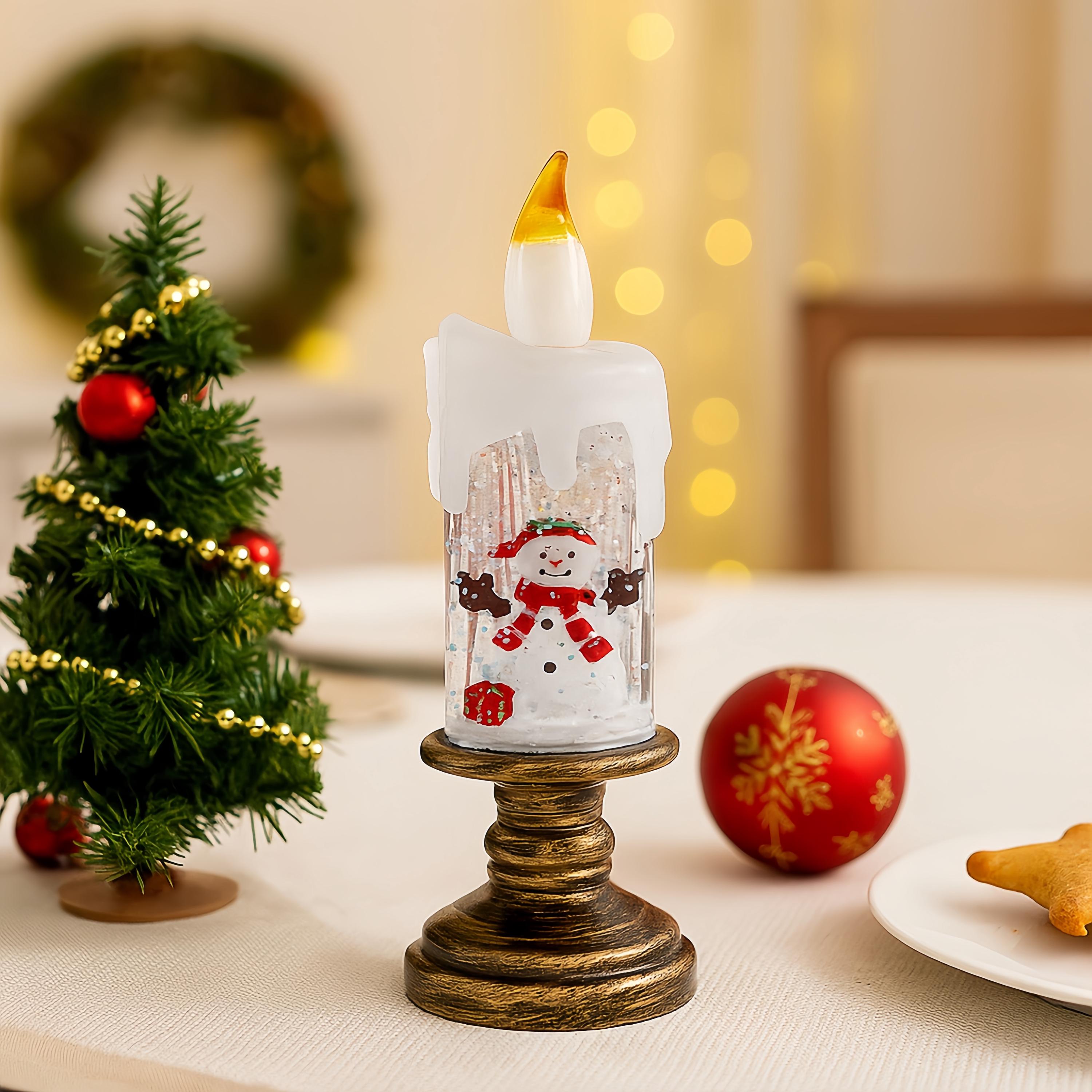 Handmade Snowing Christmas Crystal Lamp,Cute Christmas Decoration,Vintage Christmas Light,Home Tabletop Ornament,Christmas Gift for Family