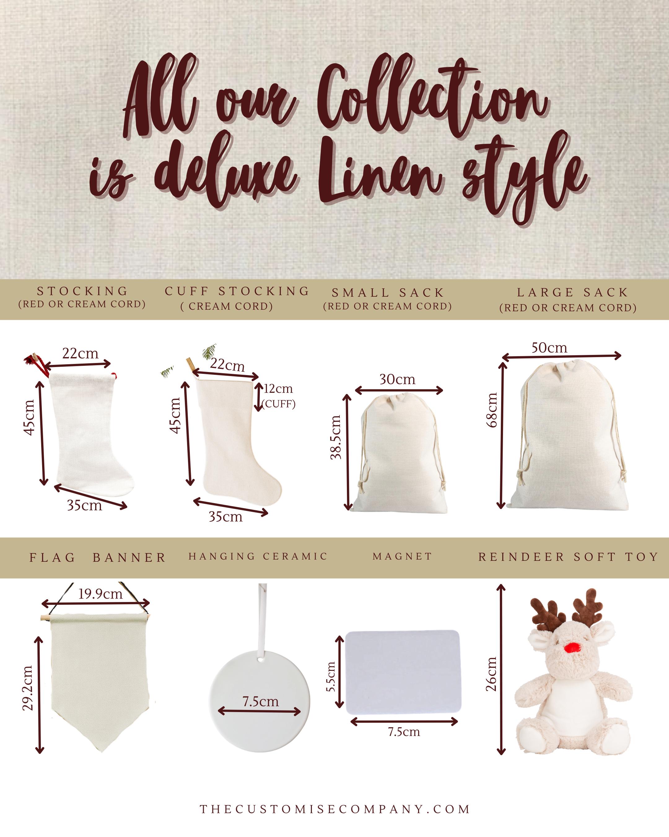 Personalised Highland Cow Christmas Stocking Decorations. Cute Christmas Stockings For Her, Him and Family decor Gifts