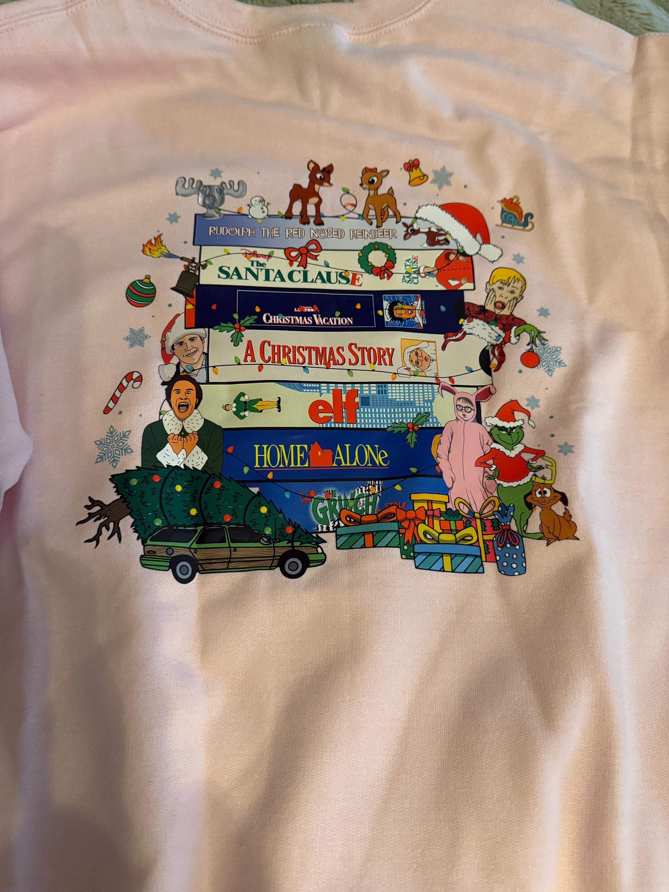 Merry Christmas 90s Movie Sweatshirt: Retro Holiday Pullover, Funny Festive Crewneck, Cozy Winter Top