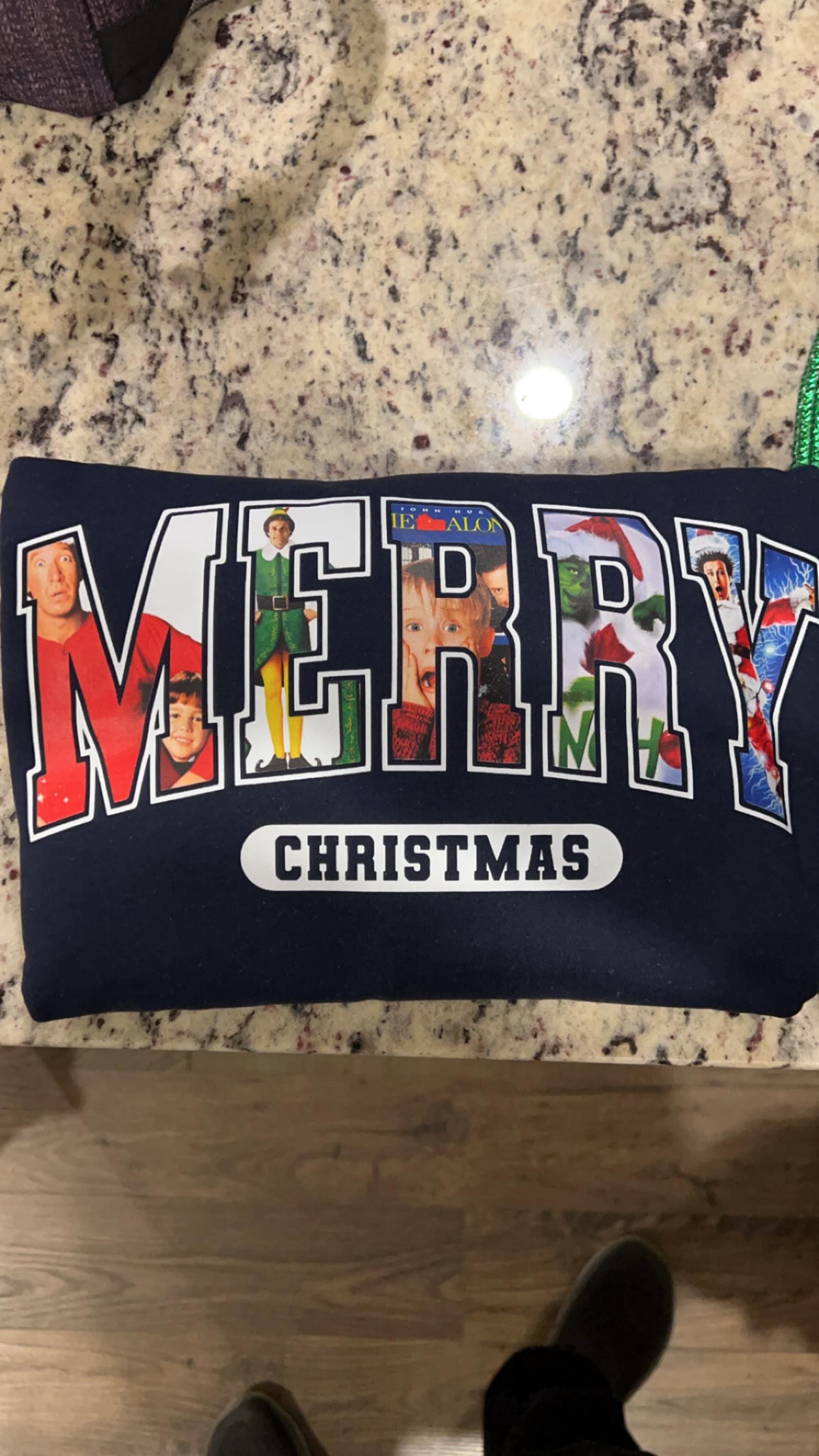 Merry Christmas 90s Movie Sweatshirt: Retro Holiday Pullover, Funny Festive Crewneck, Cozy Winter Top