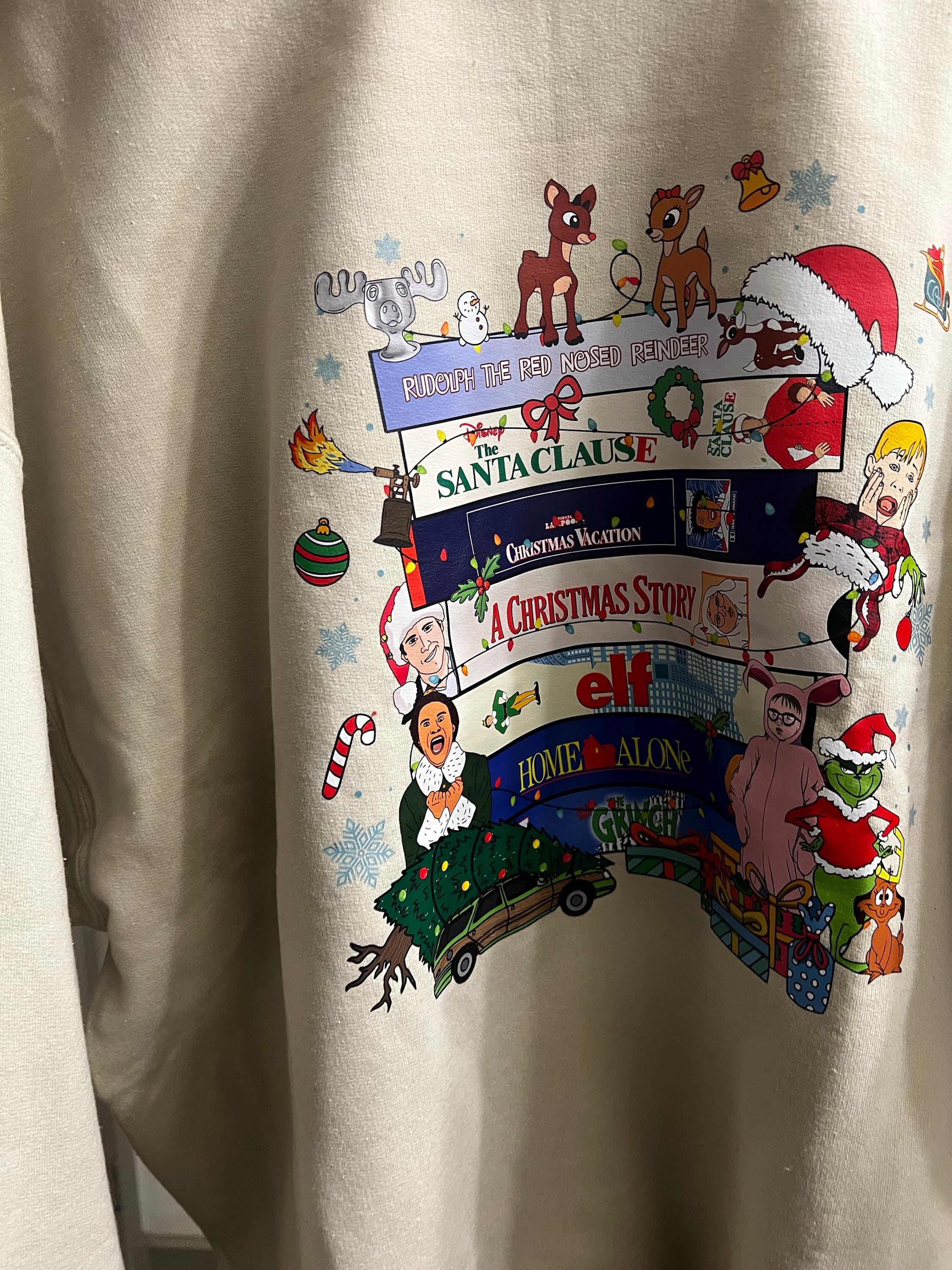 Merry Christmas 90s Movie Sweatshirt: Retro Holiday Pullover, Funny Festive Crewneck, Cozy Winter Top