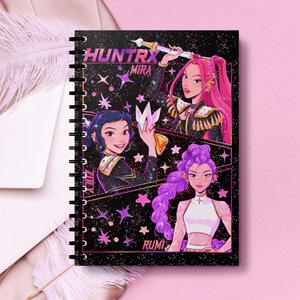 K-Pop Demon Squad Notebook – Mira, Rumi & Zoey Anime Journal