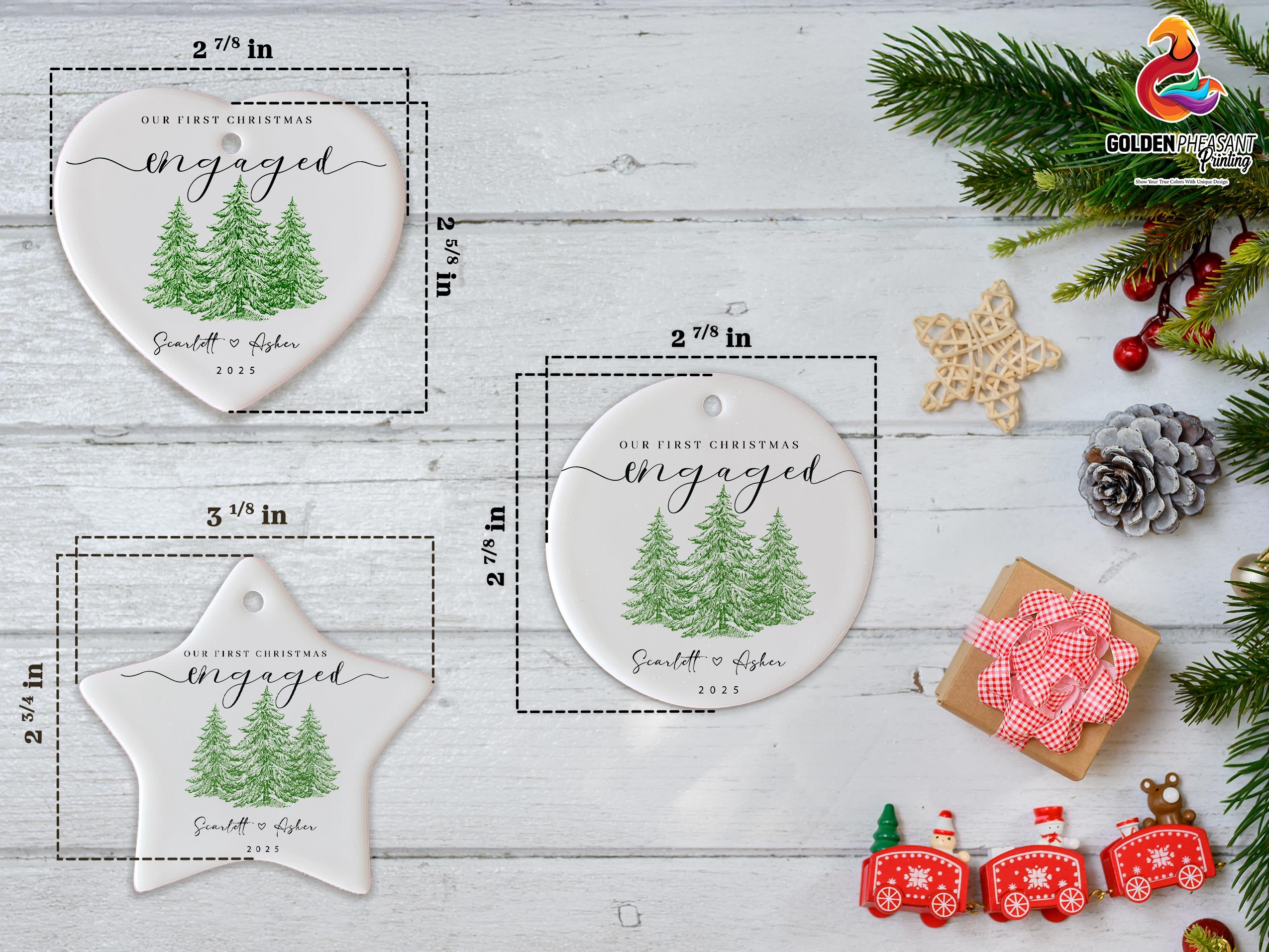 Personalized Name Funny Goose on the Loose Christmas Ceramic Ornament, Xmas Gift, Decoration Christmas Spirit Keepsake Gift, Goose Xmas Tree