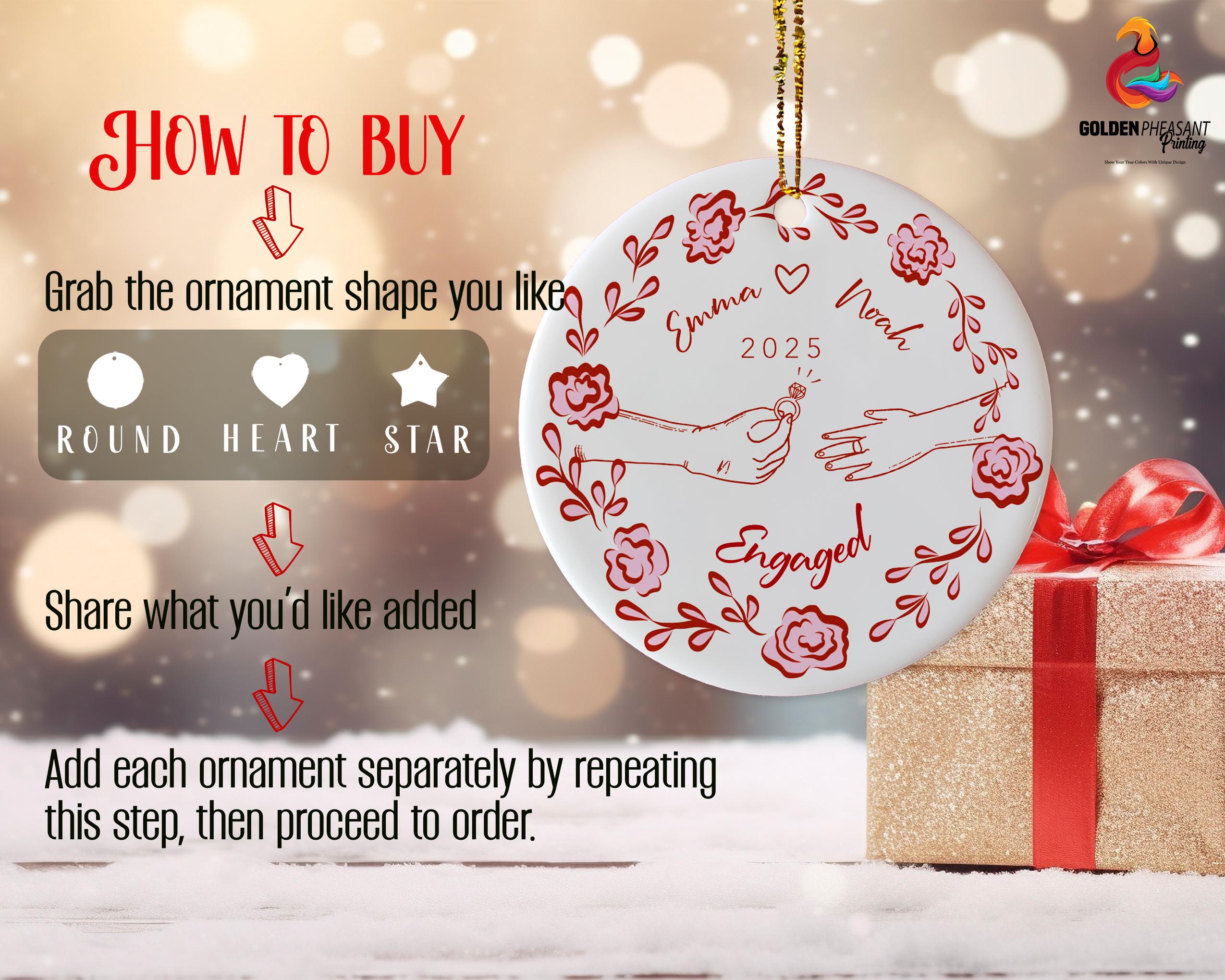 Personalized Name Funny Goose on the Loose Christmas Ceramic Ornament, Xmas Gift, Decoration Christmas Spirit Keepsake Gift, Goose Xmas Tree