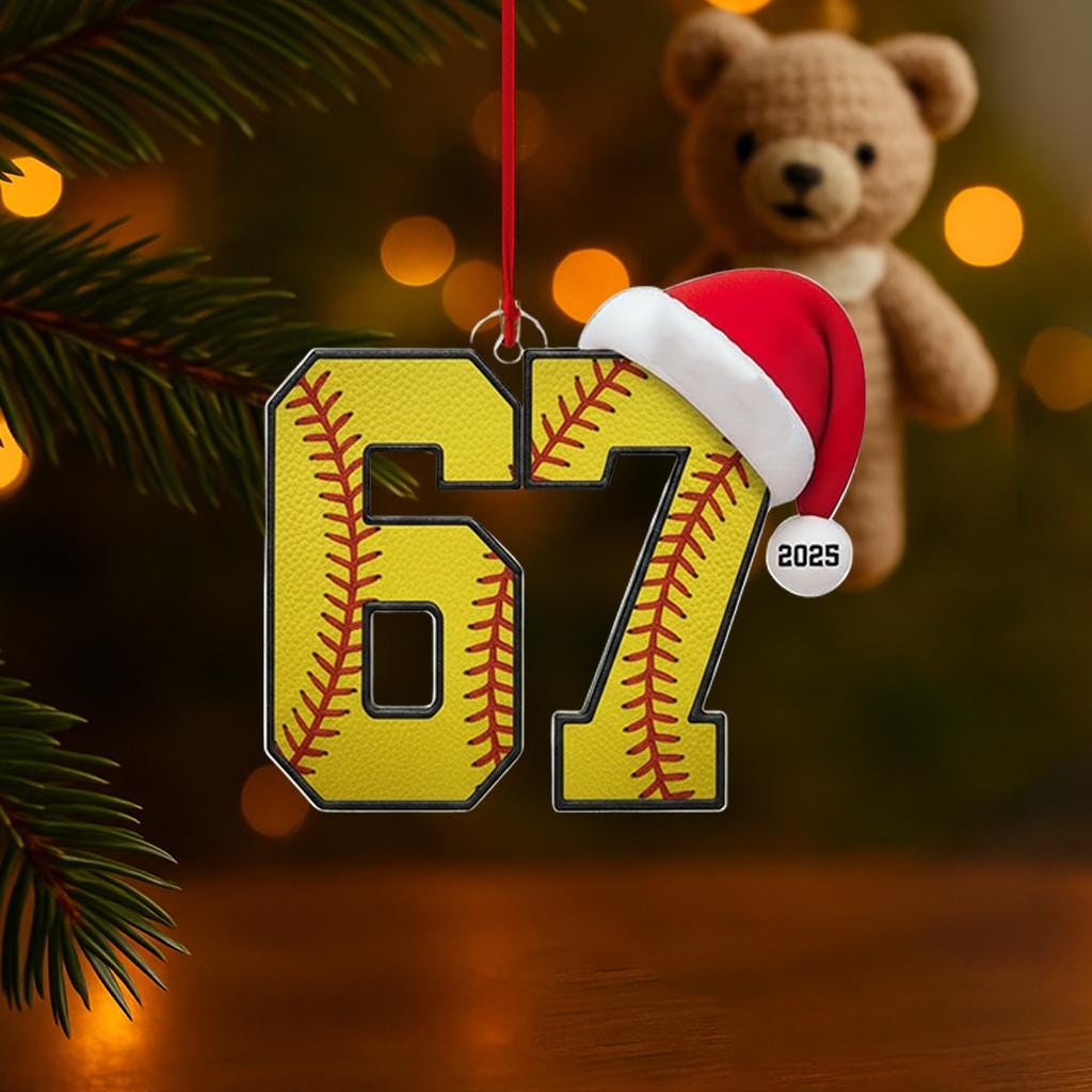Custom 67 Sport Acrylic Christmas Ornament