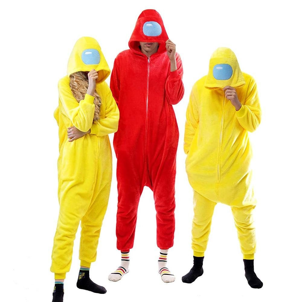 Kigurumi AmongUs Onepiece Disney Colourful Multiple Colour Onepiece Teen Adult Onepiece Unisex Costumes Pyjamas Unisex
