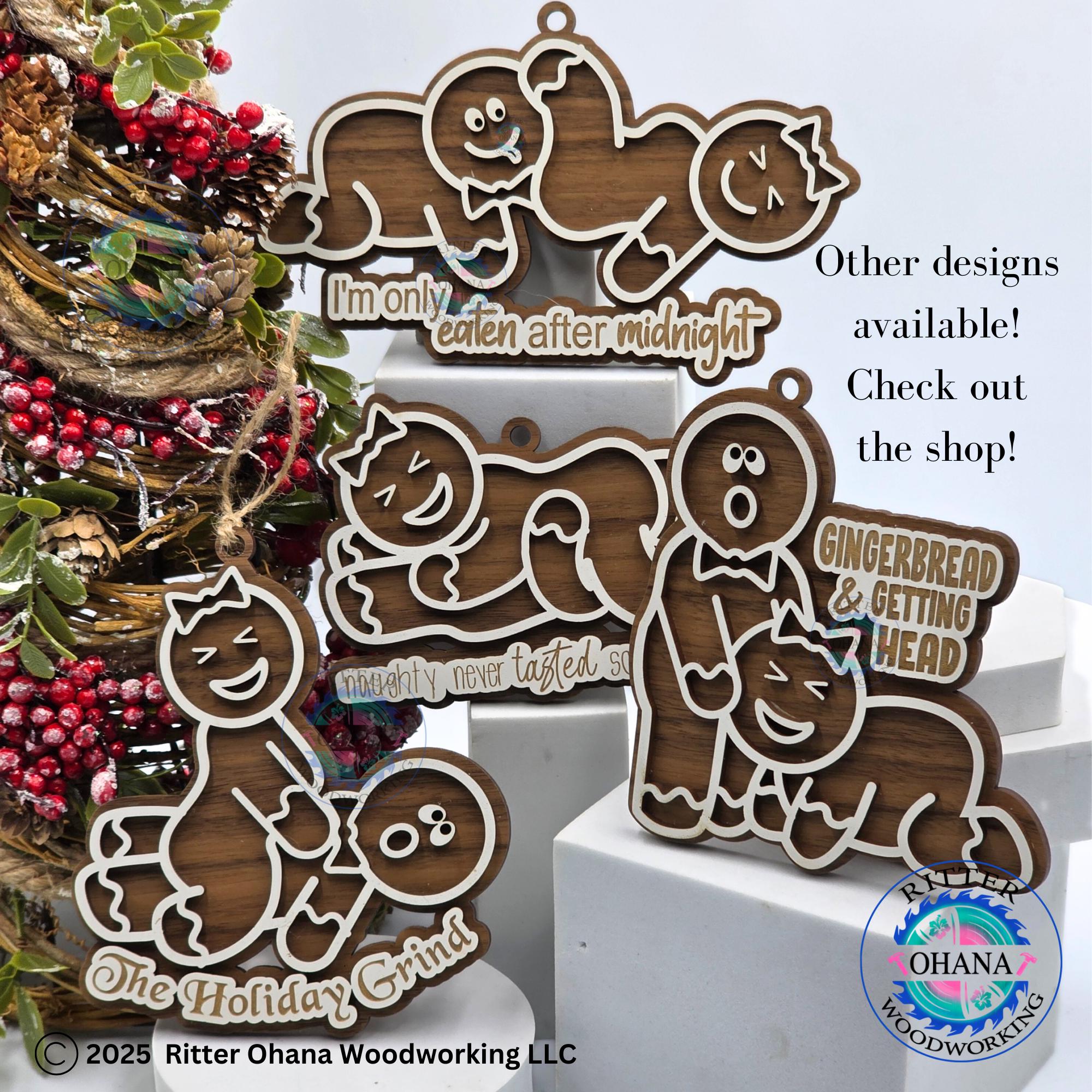 I'm Gonna Crumb Ornament, Gag Gift, White Elephant Gift, Gingerbread Ornament, Funny Christmas Decoration, Funny Adult Christmas Ornament