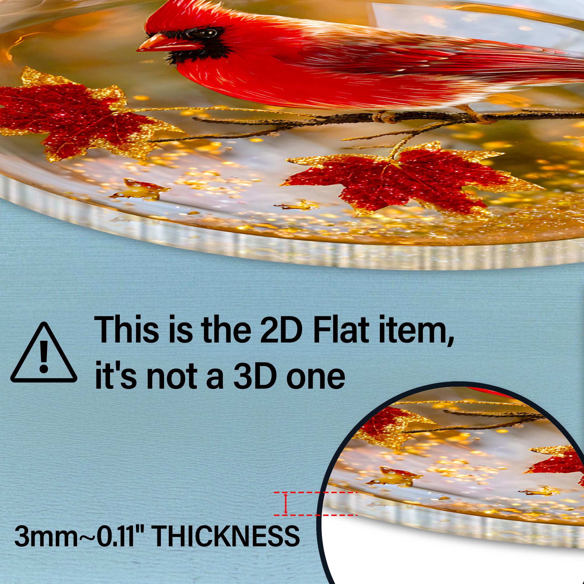 Custom 2D Flat Sports Ball Christmas Ornament Set – Custom Name Acrylic Ornament for Baseball, Tennis, Golf, Bowling, and Pickleball Players