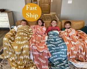 Custom Name blanket ,Grandma Name Blanket,Customized Blankets For Children's Birthdays/Holidays,Baby Name Blanket,Custom Name Elsa Blanket