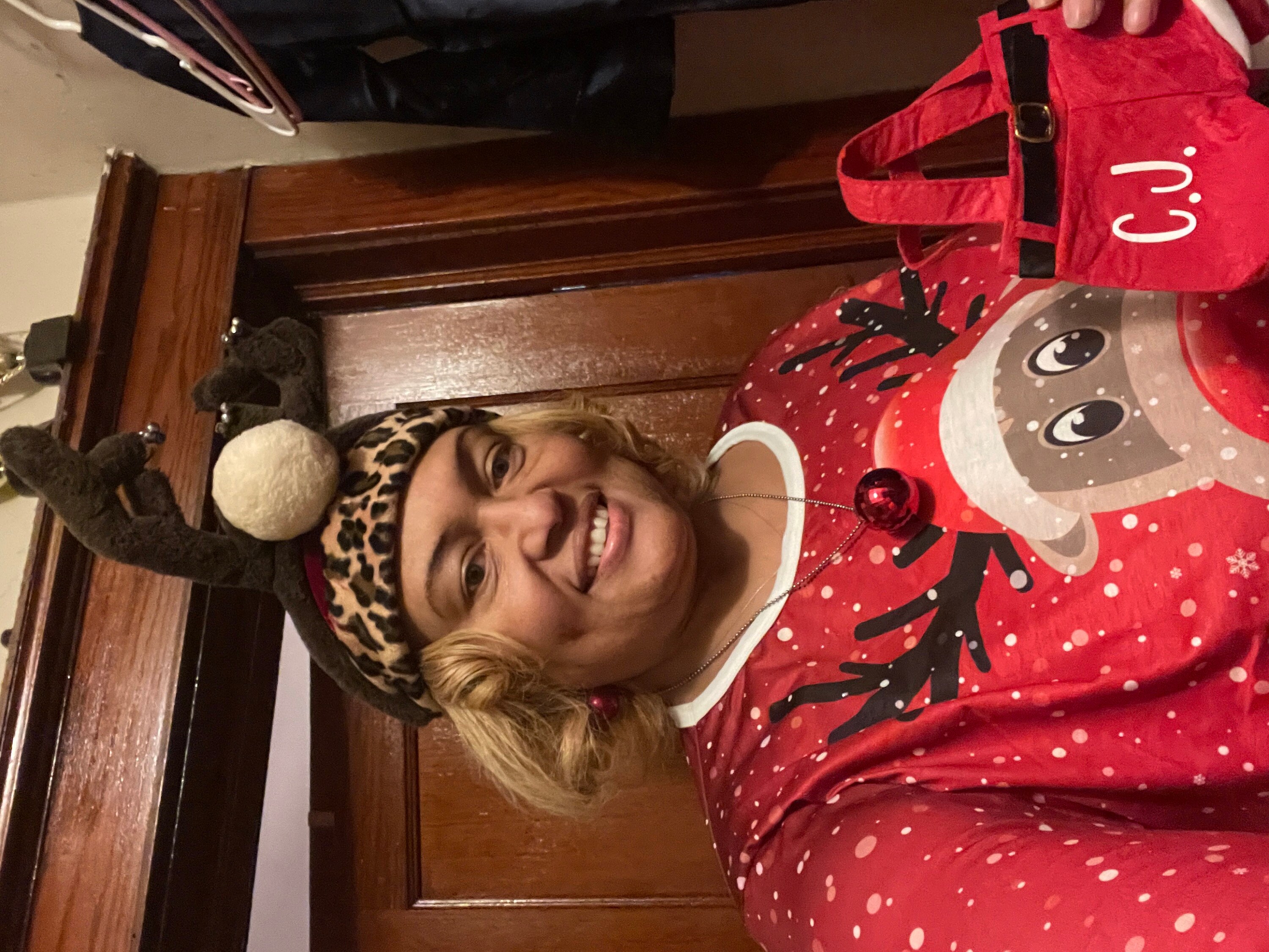 personalized Santa pants Christmas gift bag, custom Christmas Candy bag, Santa pants goodie bag, Santa pants stocking