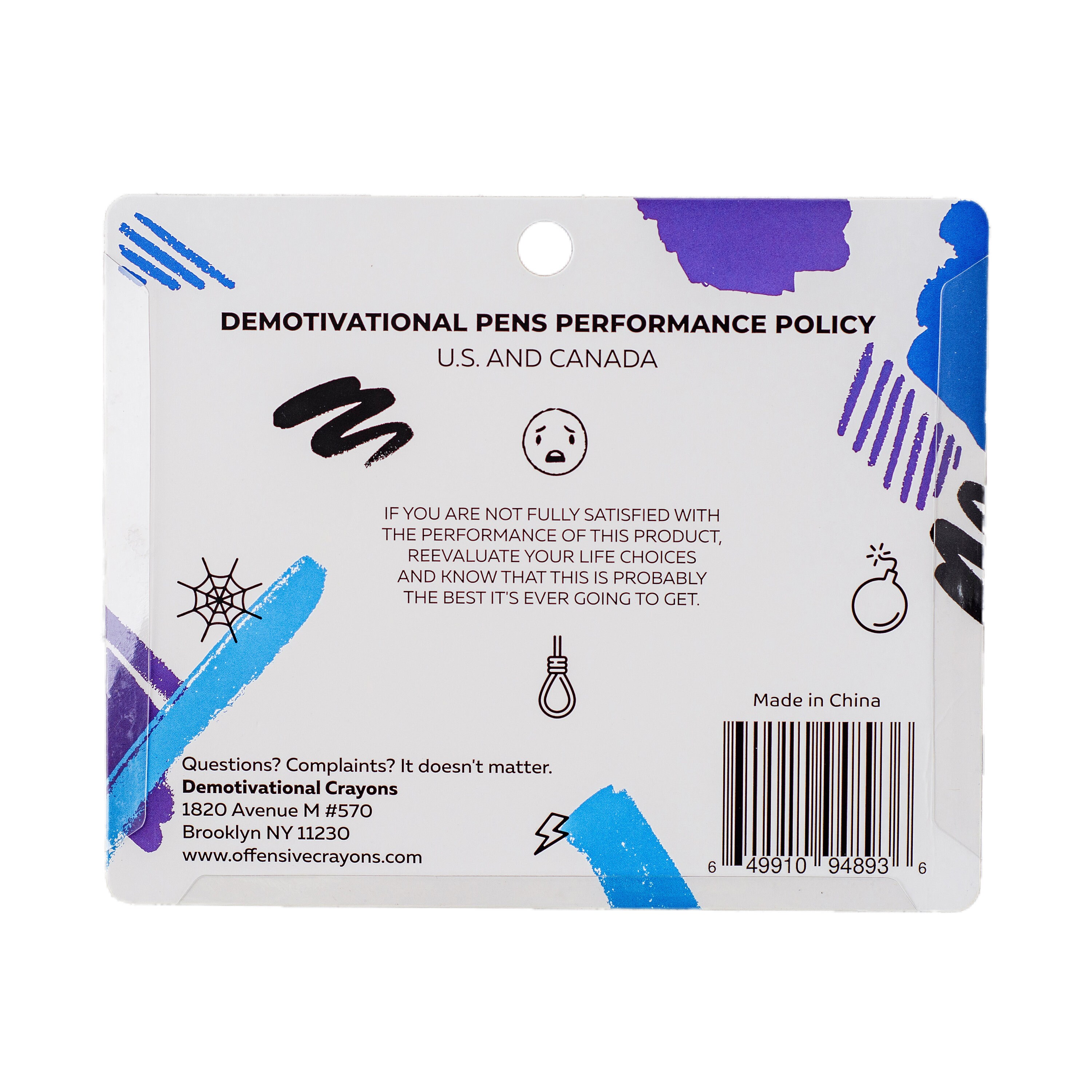 Demotivational Pens, Funny Gag Gift, Humor, Gag Gift, Office gift, Christmas, Stocking Stuffer, White Elephant, Holidays, Secret Santa