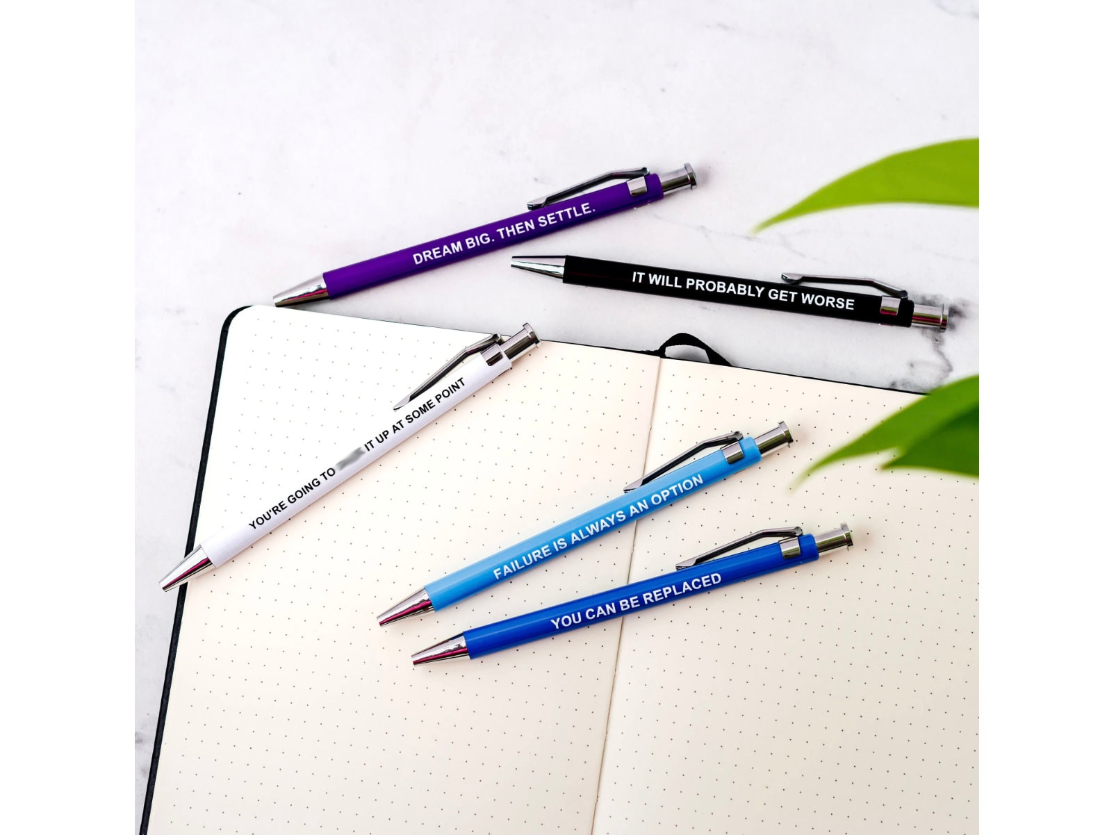 Demotivational Pens, Funny Gag Gift, Humor, Gag Gift, Office gift, Christmas, Stocking Stuffer, White Elephant, Holidays, Secret Santa