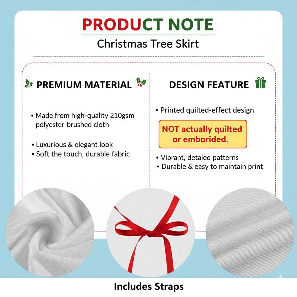 Personalized Christmas Tree Skirt, Custom Name Family Christmas Tree Skirts, House Warming Gift, Christmas Home Decor, Christmas Decorations