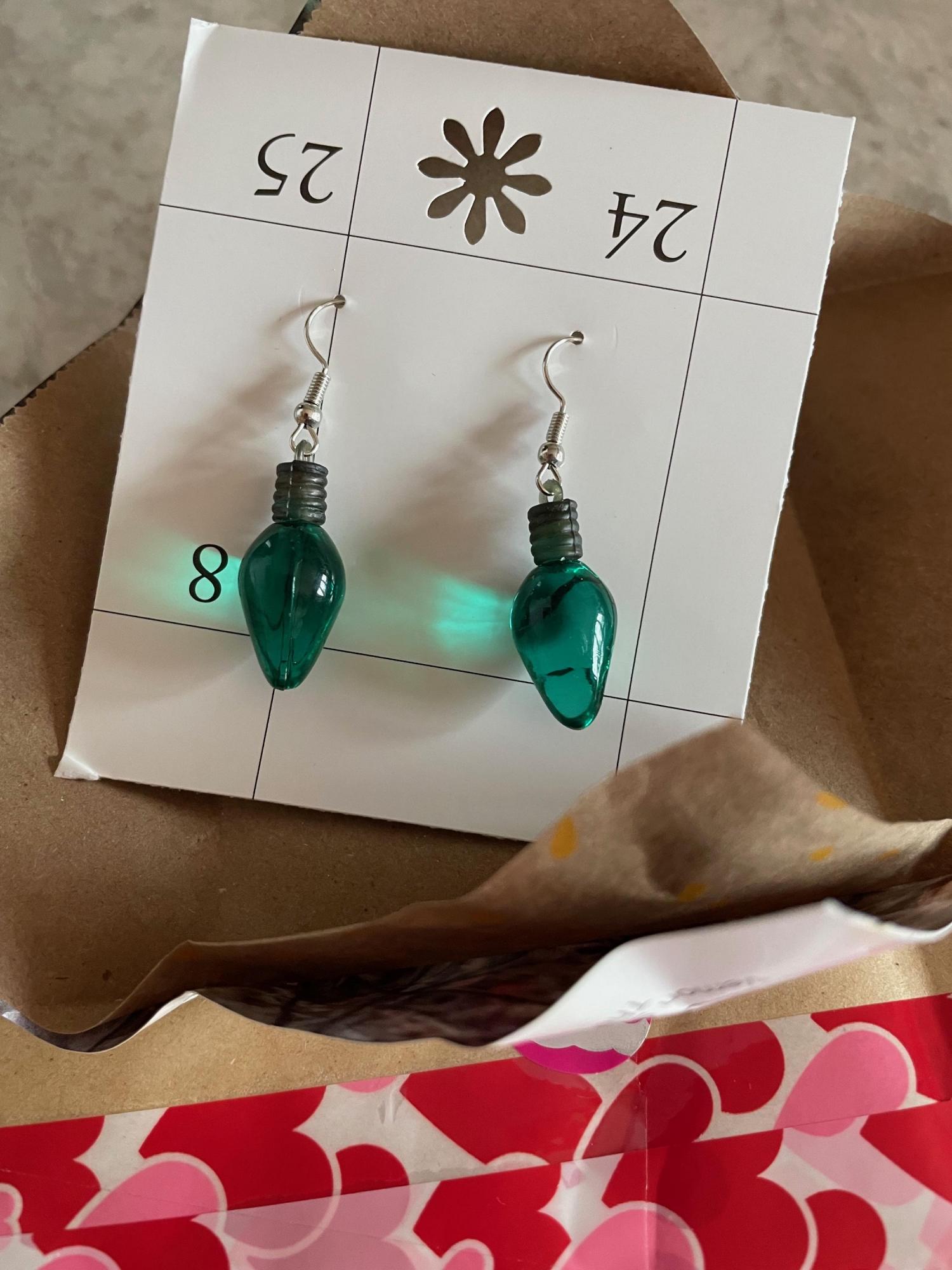 Christmas Light Earrings