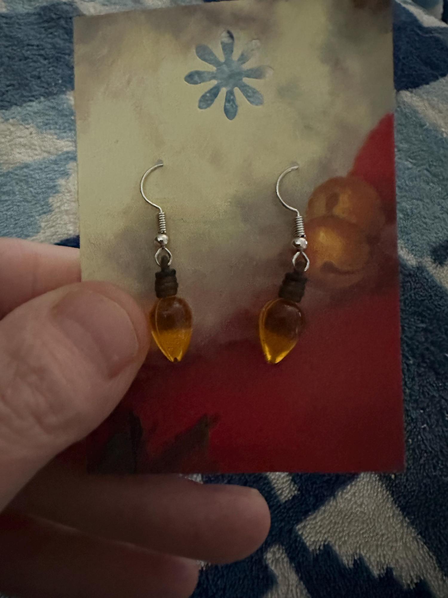 Christmas Light Earrings