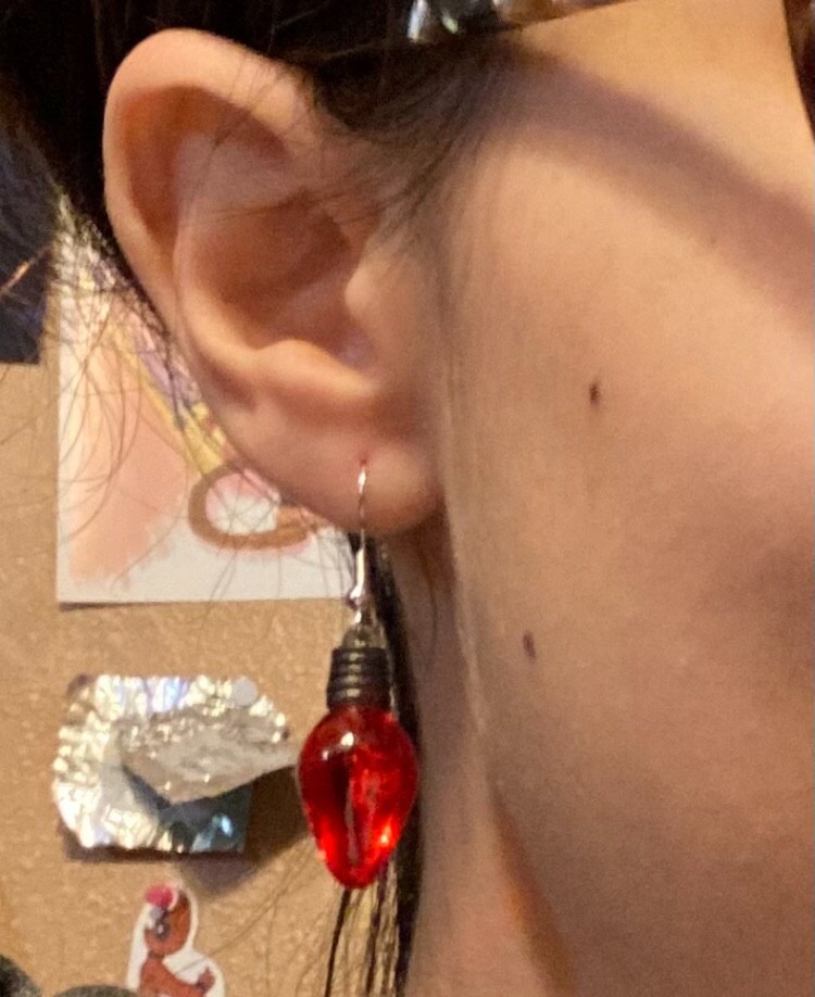 Christmas Light Earrings