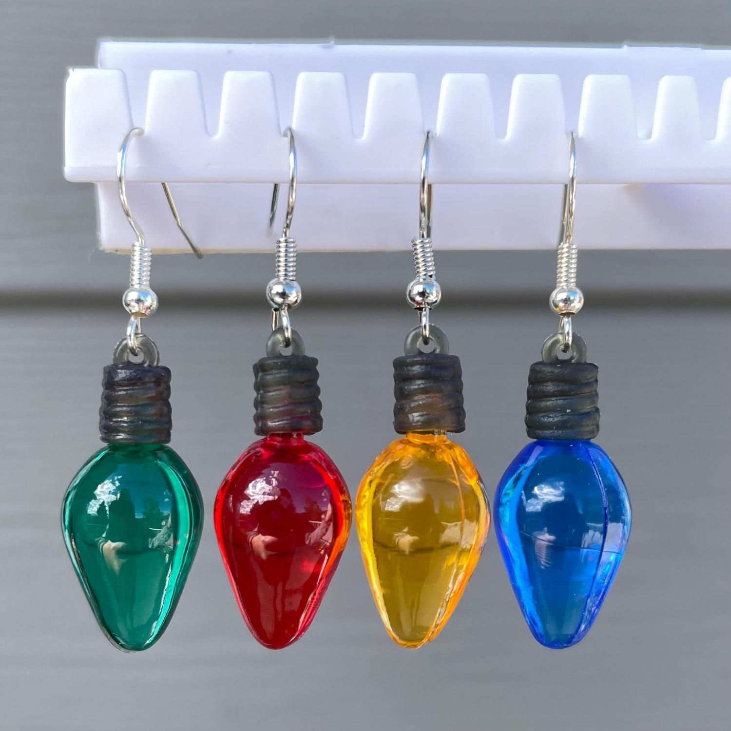 Christmas Light Earrings