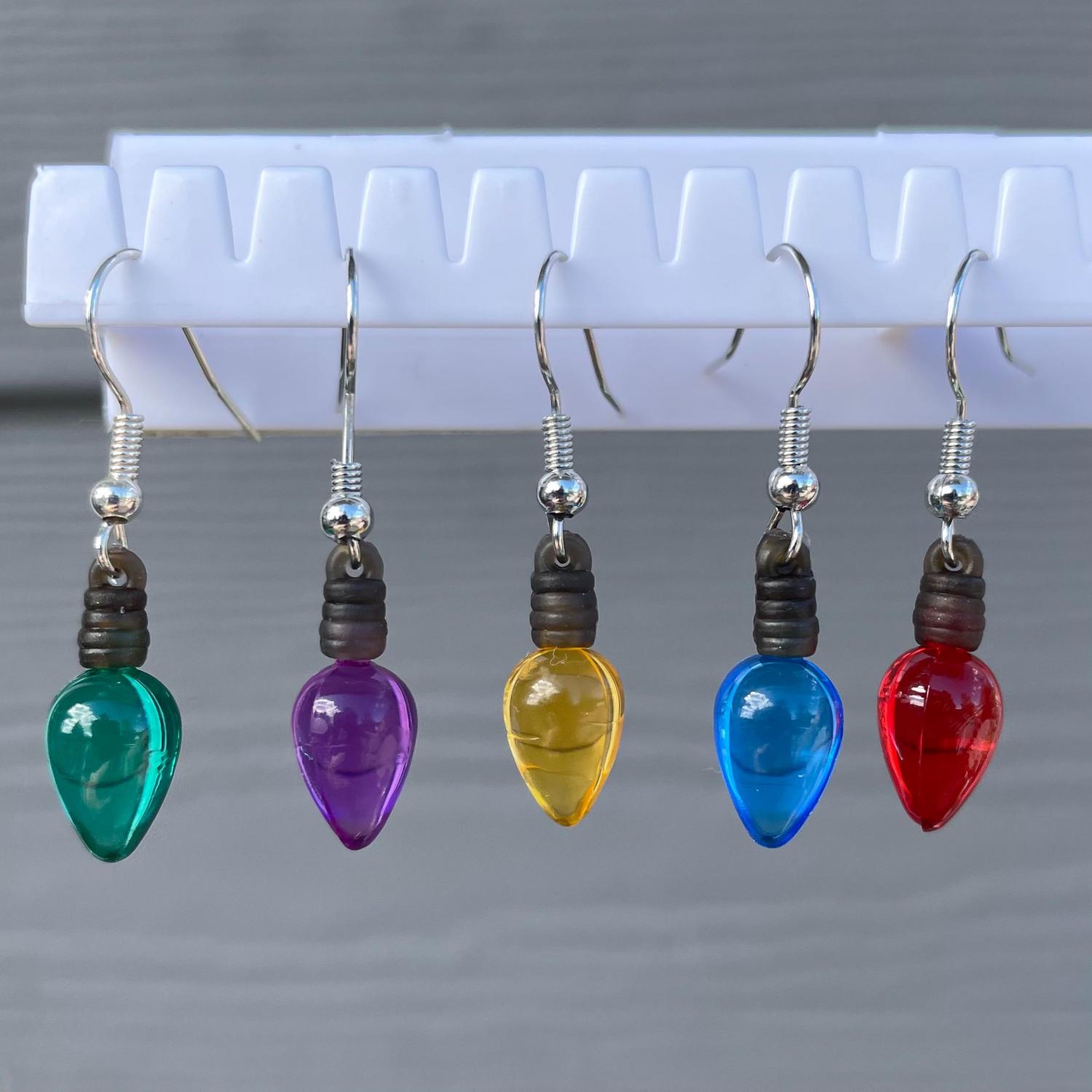 Christmas Light Earrings