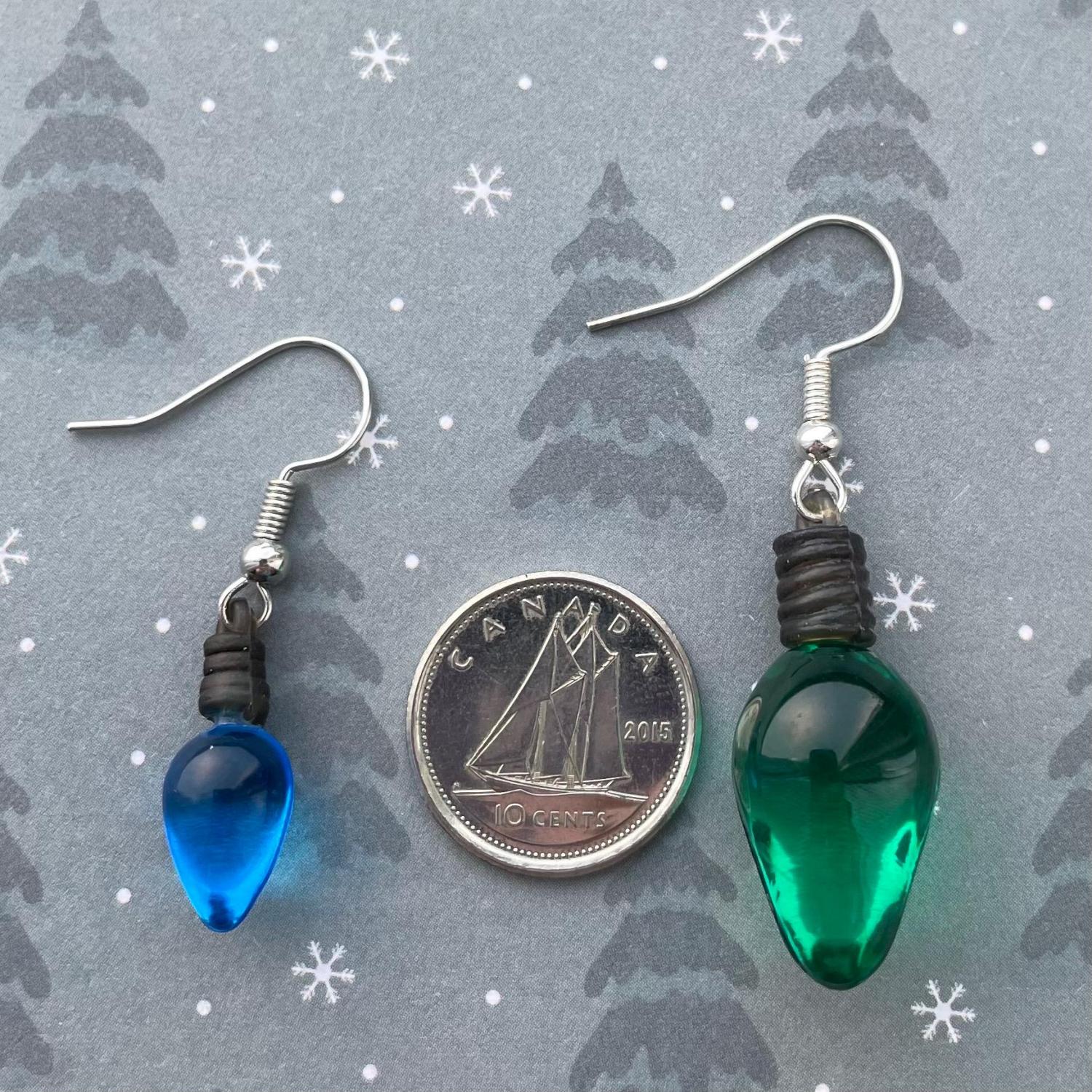 Christmas Light Earrings