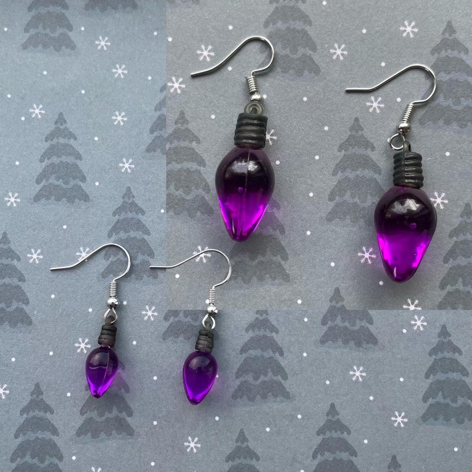 Christmas Light Earrings