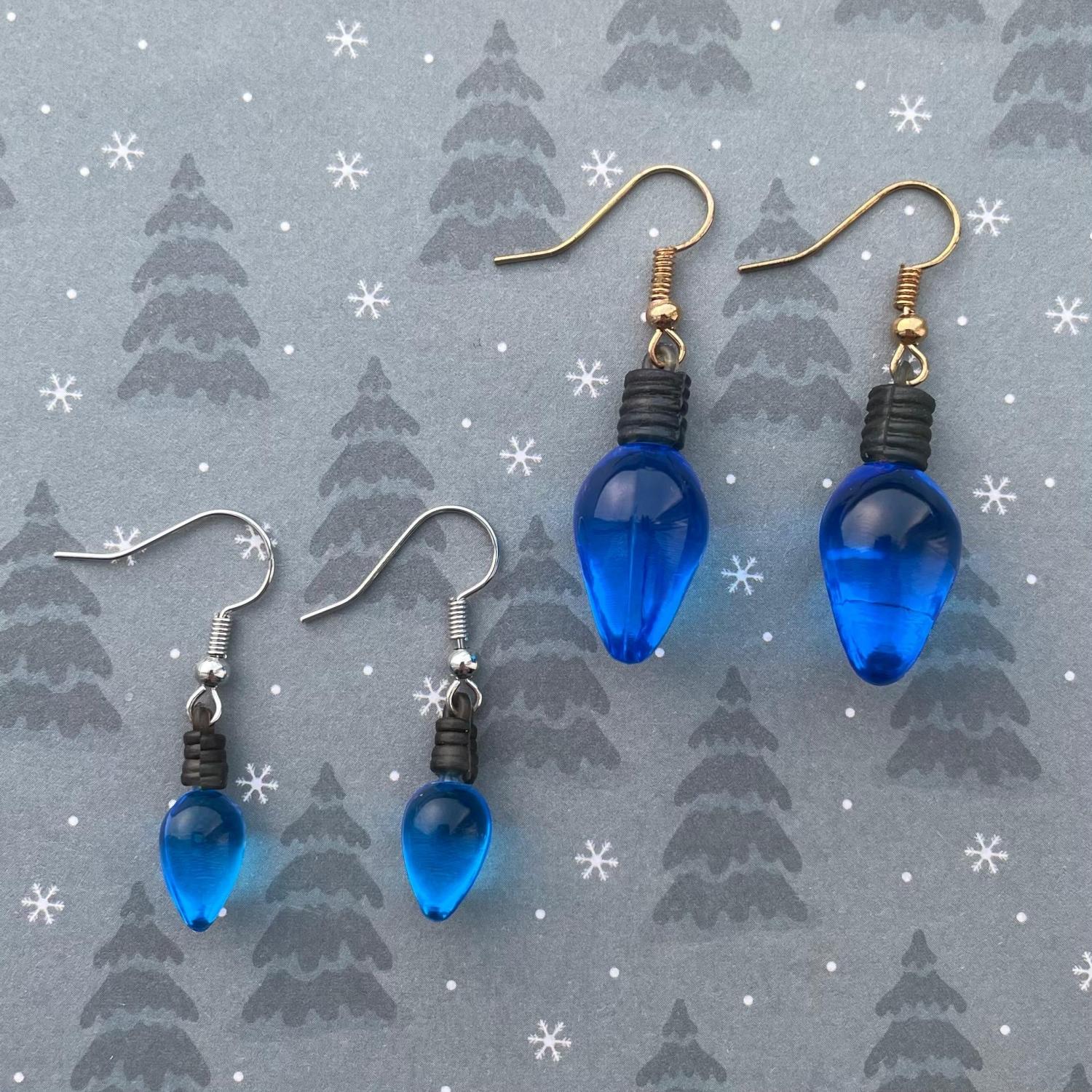 Christmas Light Earrings
