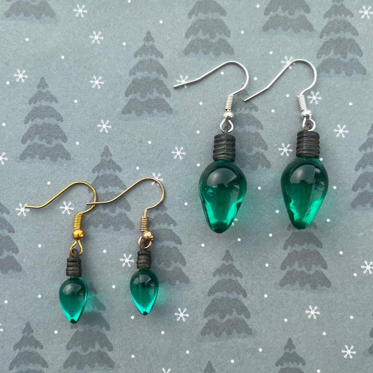 Christmas Light Earrings
