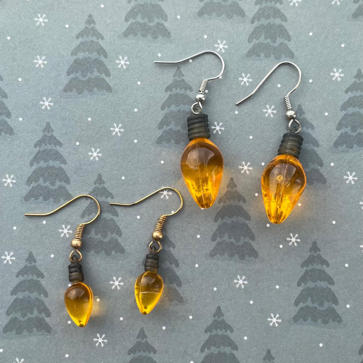 Christmas Light Earrings