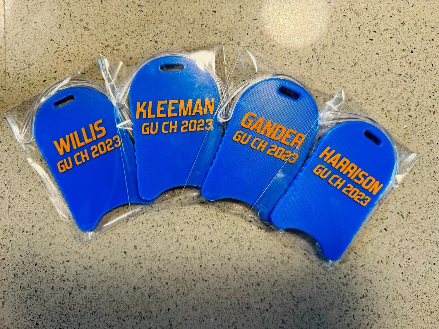 Swimming Personalized Kickboard Custom Bag Tag • Swimmer Swim Bag Tag 3D Printed Kick Board! Team Coach Gift Stocking Stuffer! State Meet!