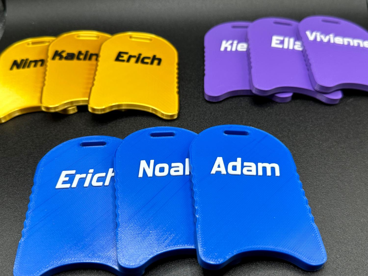 Swimming Personalized Kickboard Custom Bag Tag • Swimmer Swim Bag Tag 3D Printed Kick Board! Team Coach Gift Stocking Stuffer! State Meet!