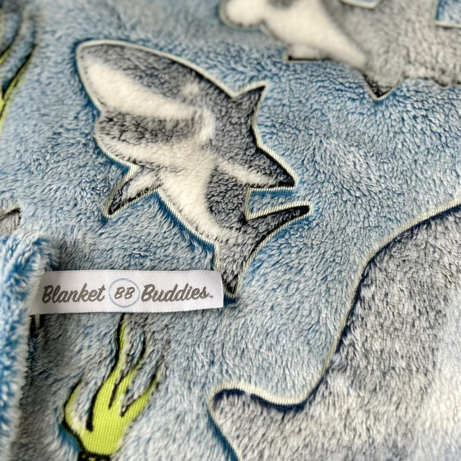 Shark Stuffed Animal with Blanket Inside: 3-in-1 Pillow, Blanket, and Friend - 29" Shark Plush with 60"x40" Glow-in-The-Dark Shark Blanket!