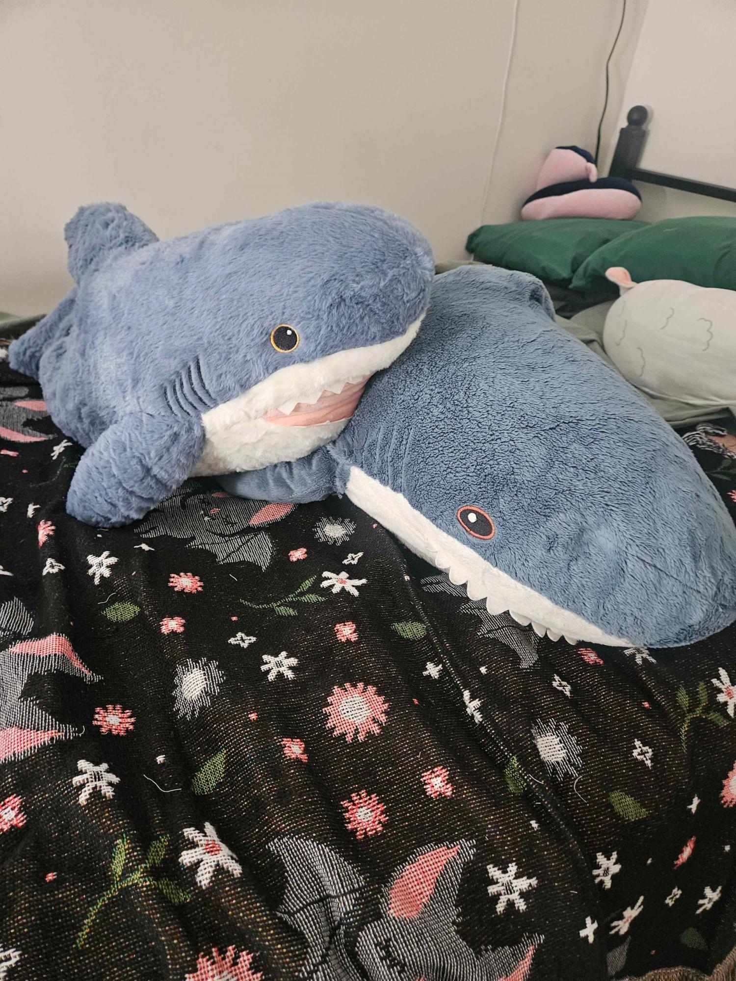Shark Stuffed Animal with Blanket Inside: 3-in-1 Pillow, Blanket, and Friend - 29" Shark Plush with 60"x40" Glow-in-The-Dark Shark Blanket!