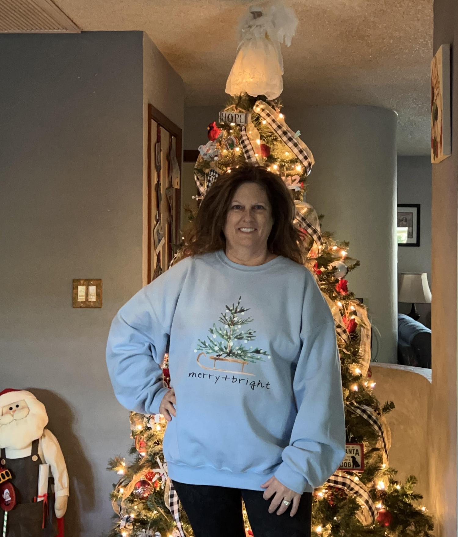 Christmas Sweatshirt for Women, Merry and Bright Hooded Sweatshirt, Christmas Tree Crewneck Sweater, Matching Family Group Holiday Shirts