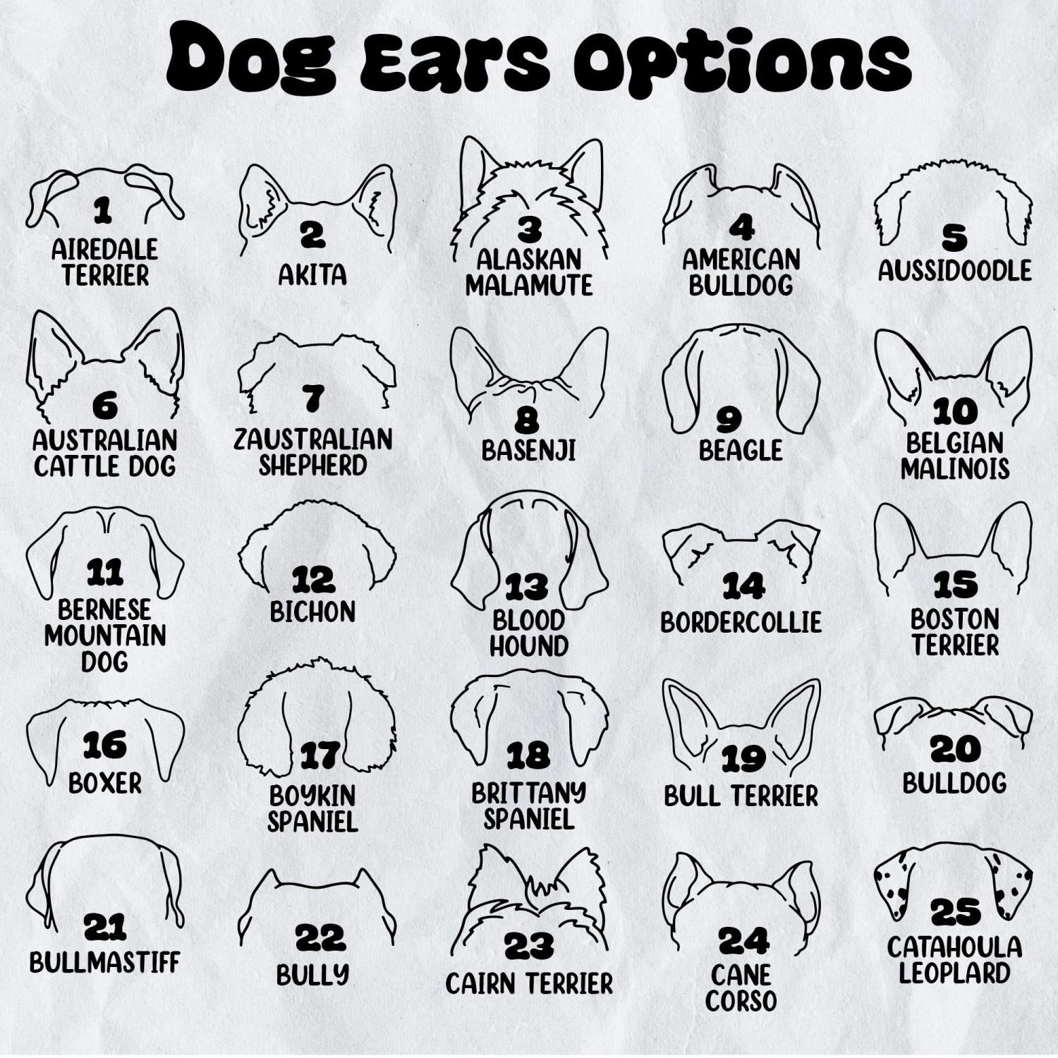 Embroidered Christmas Stockings for Dog Lovers, Personalized Dog Ears Cat Ears Stockings, Holiday Decorations, Christmas Gift for Mom